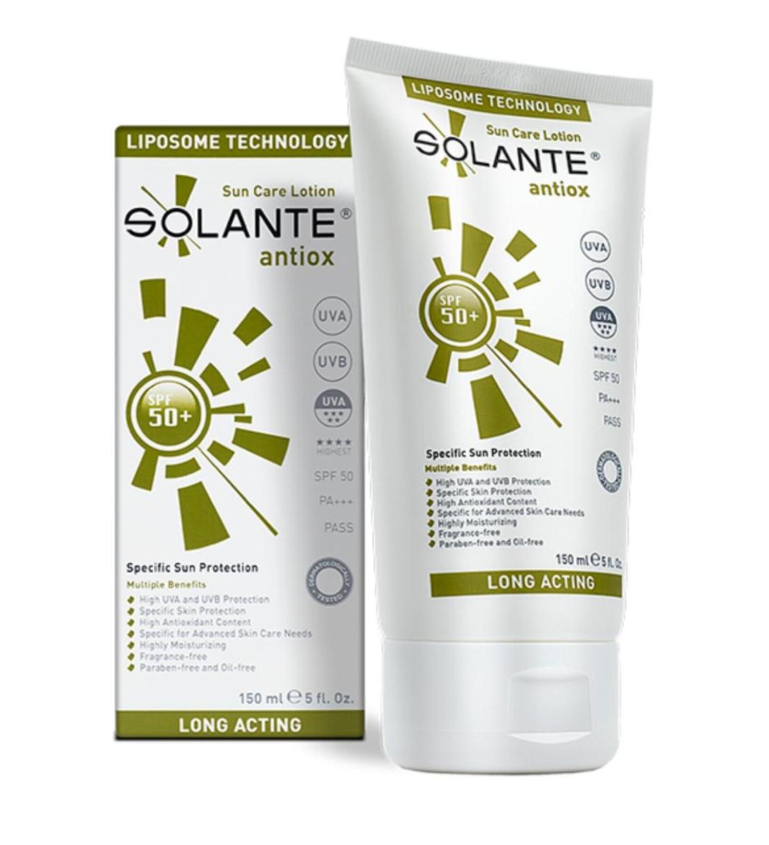 Solante Antiox Spf 50 Sunscreen Lotion 150 ml