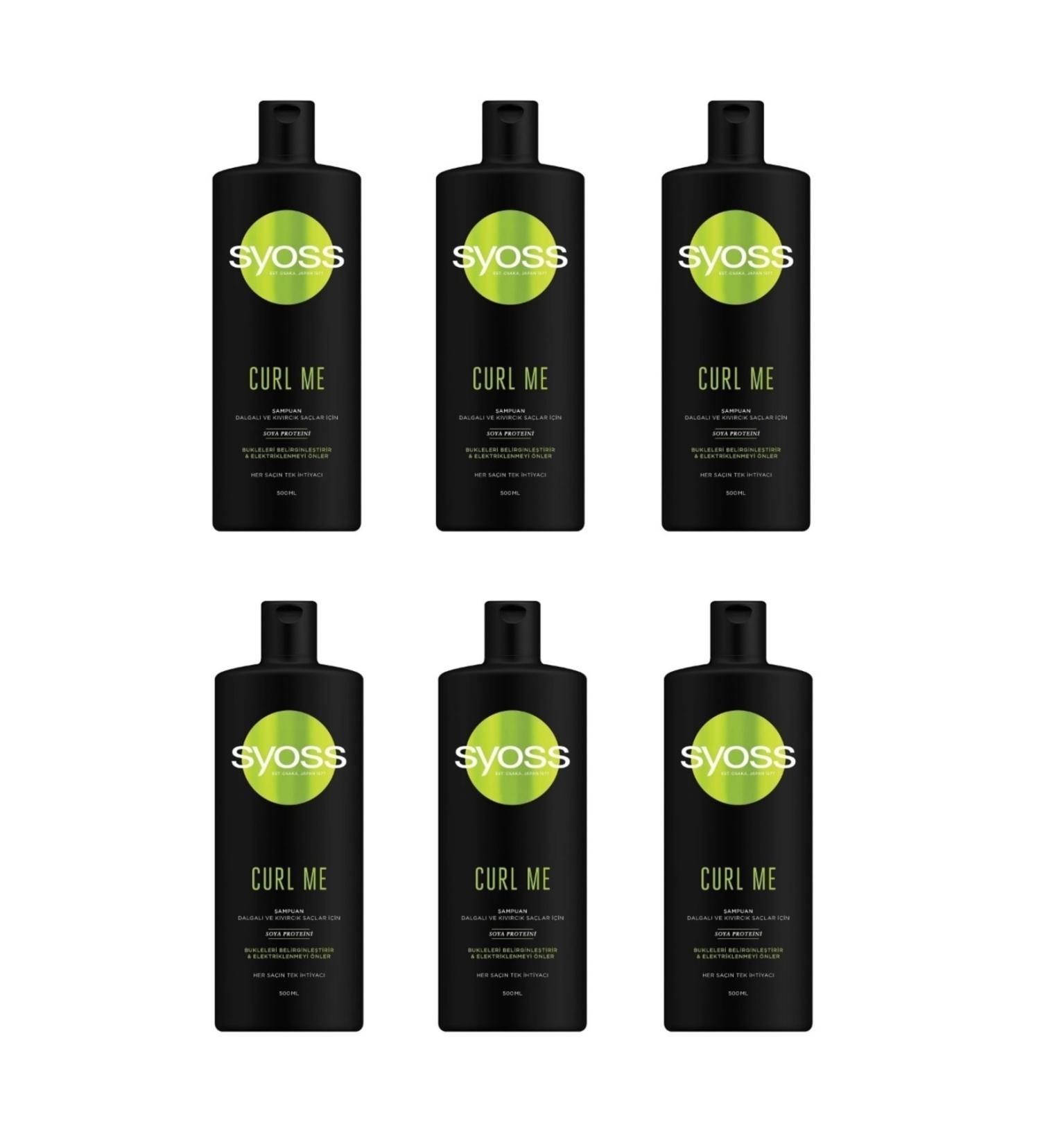 Syoss Curl Me Curl Defining Shampoo 500 ml X 6 Pieces