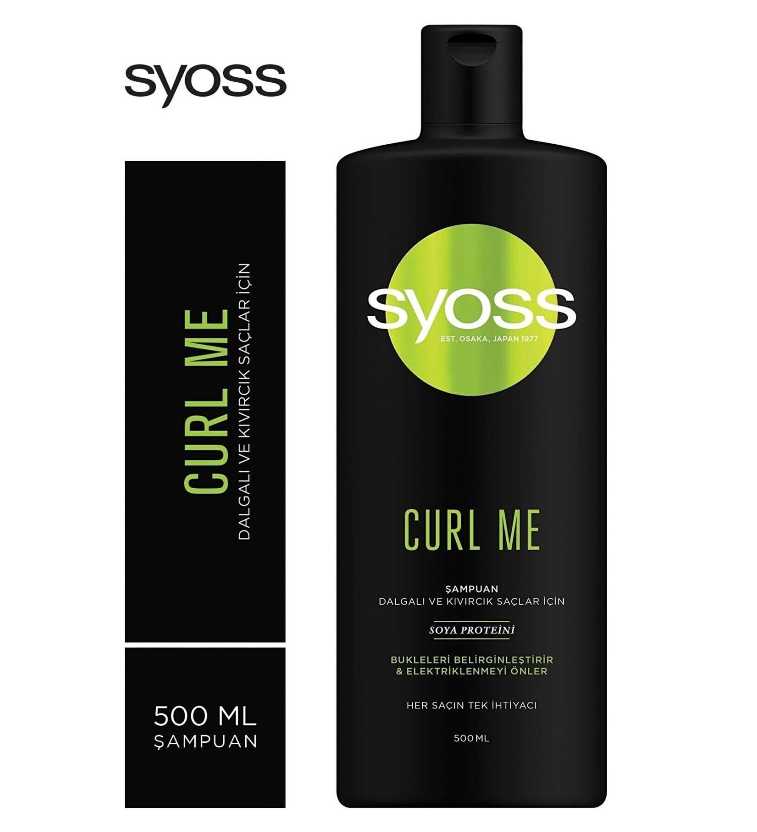 Syoss Curle Me Shampoo For Wavy And Curly Hair 500 Ml - Buy Online on GoSupps.com