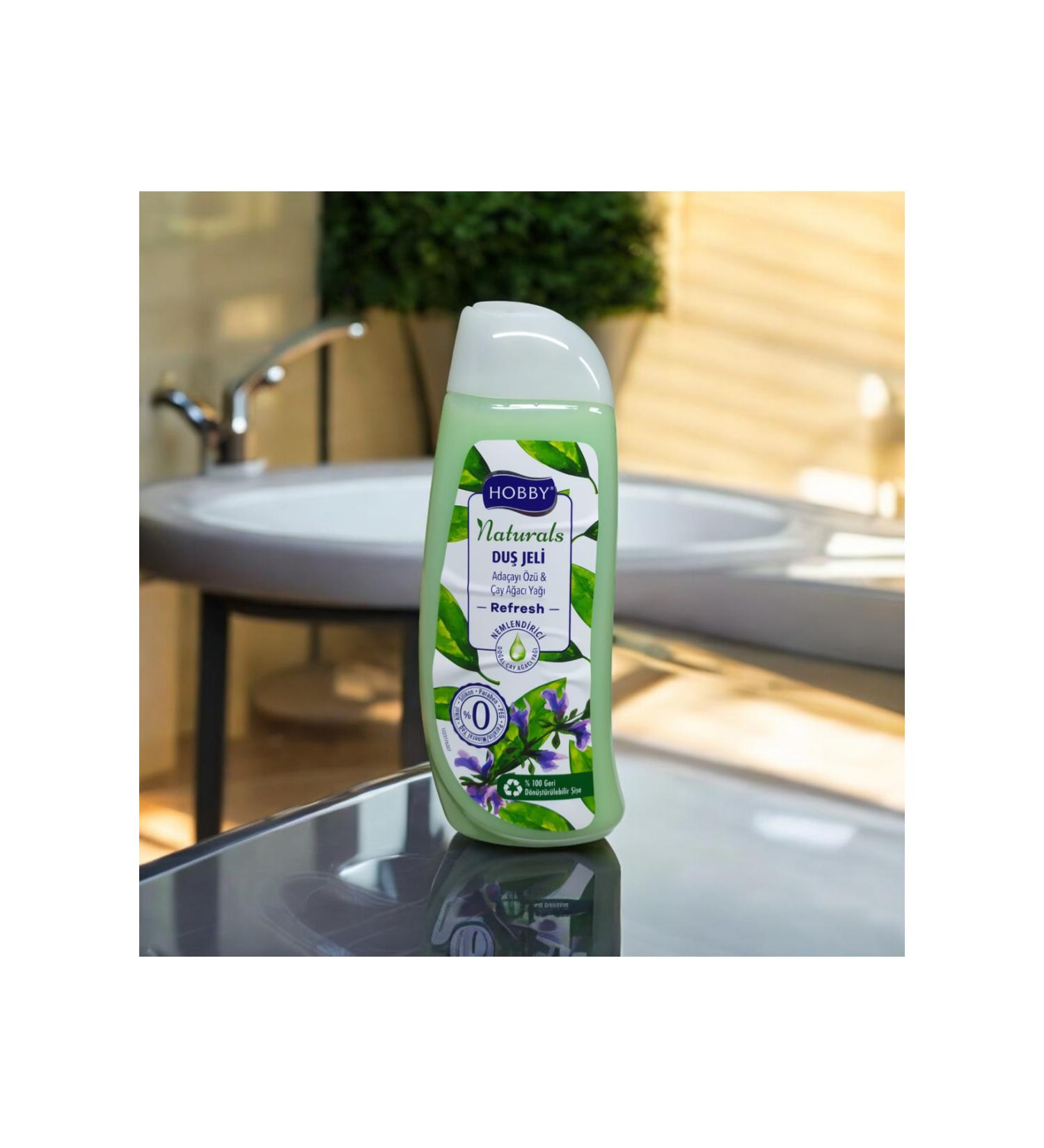 Hobby NATURALS Sage Extract & Tea Tree Oil Shower Gel 500ml