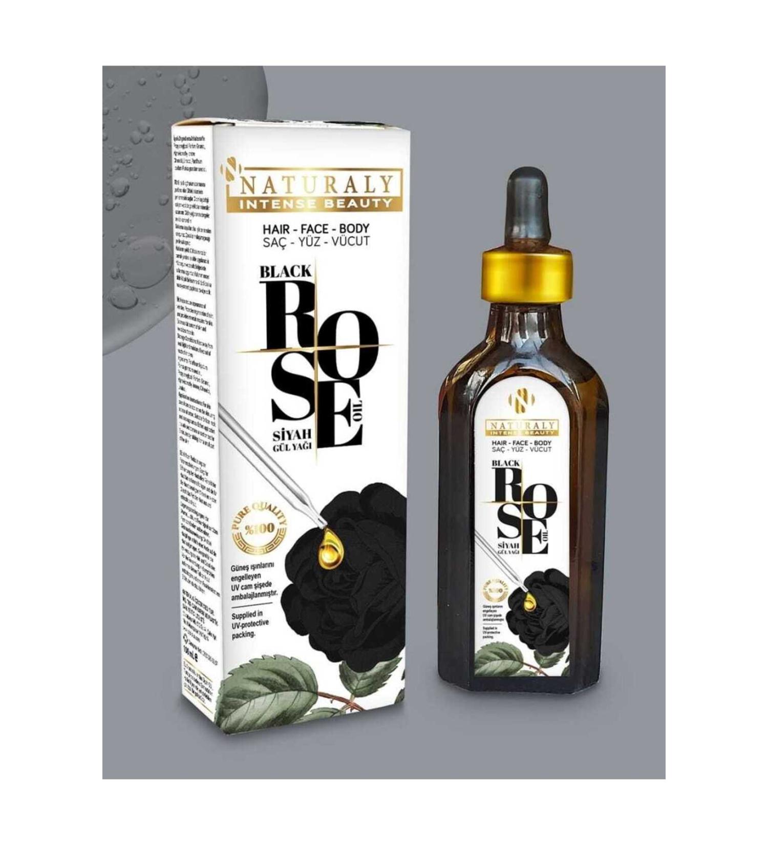 naturaly BLACK ROSE HAIR FACE AND BODY SERUM - Buy Online on GoSupps.com