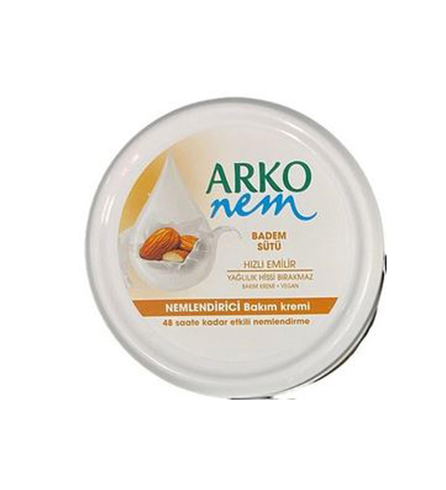 Arko Nem 3-pack Prebiotic Cream Series Almond Milk 250ml X 3 Pieces