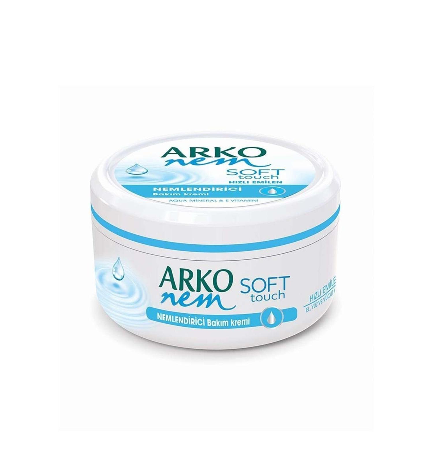 Arko Nem Cream Moisturizing Care Soft Touch Hand and Body Cream 200 Ml