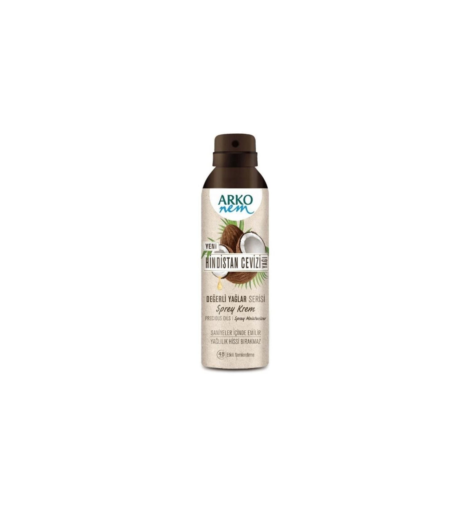 Arko Nem Precious Oils Series Coconut Oil Spray Cream 150ml 8690506502058