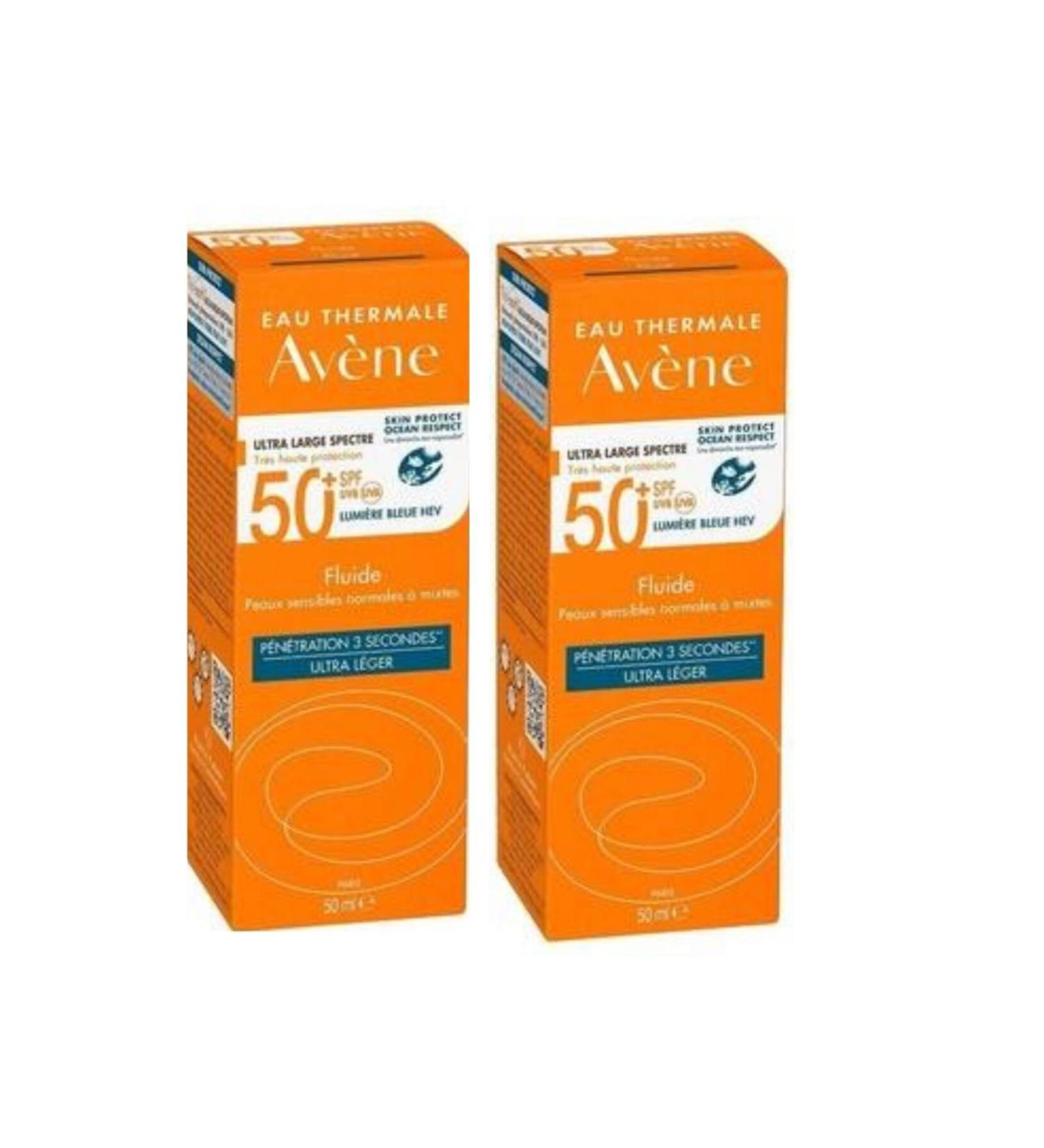Avene FLUIDE SPF50+ 50ML 2 PACK - Buy Online on GoSupps.com