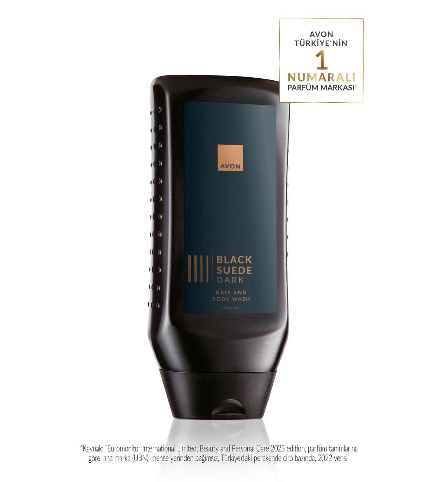 Avon Black Suede Dark Hair and Body Shampoo 250ml