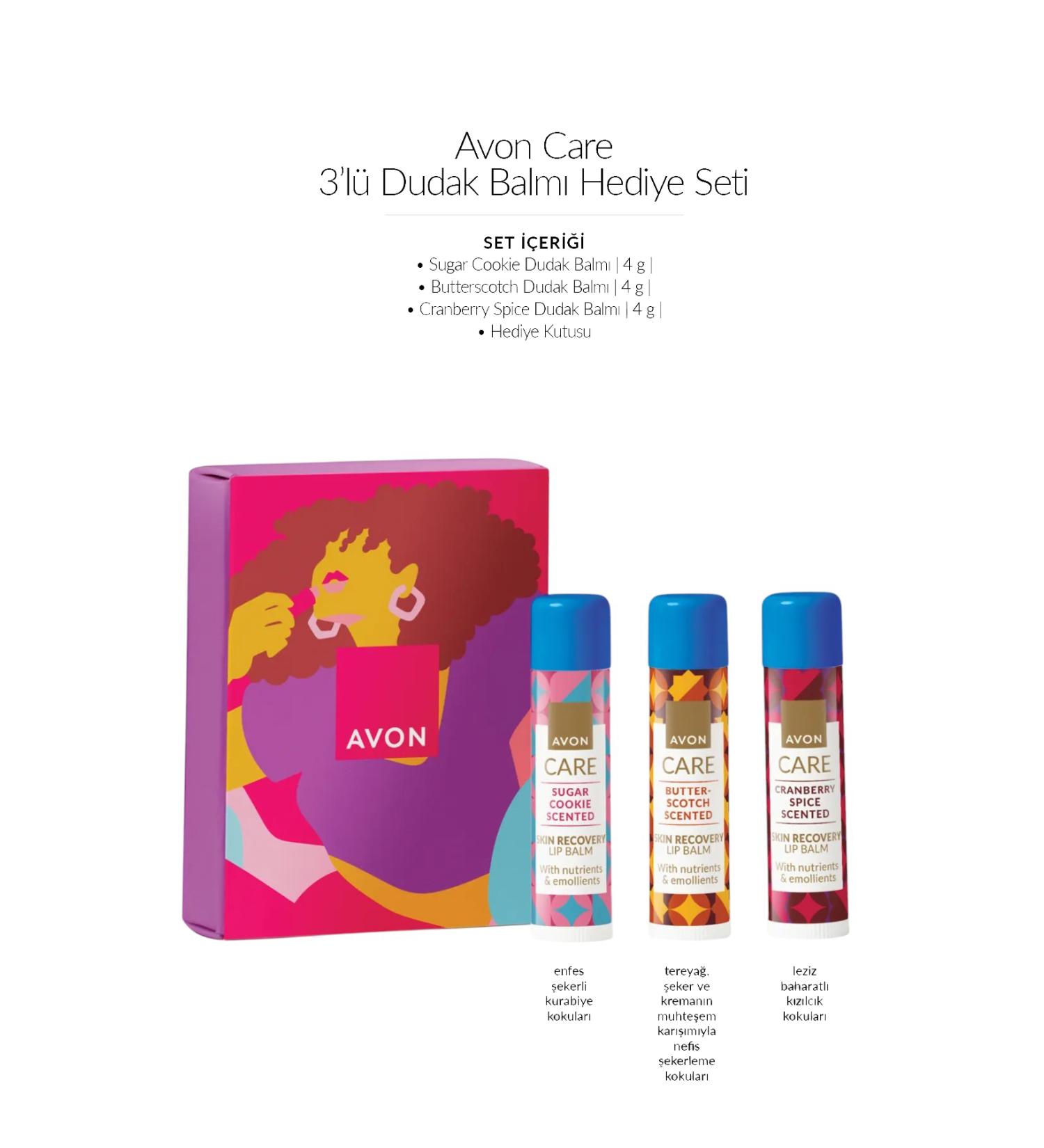 Avon Care Festive 3-Piece Lip Balm Gift Set