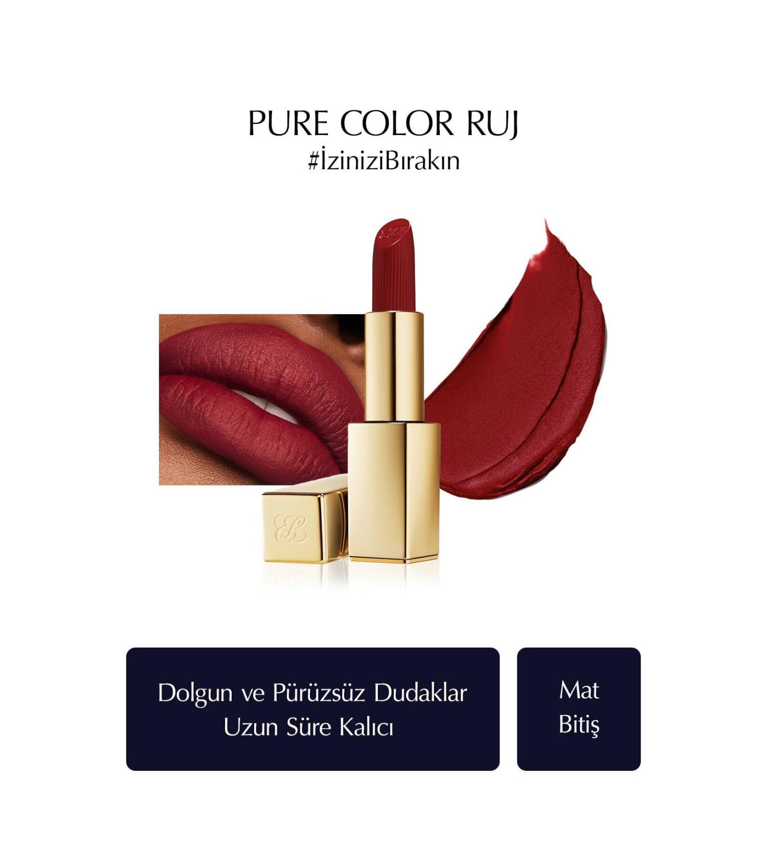 Estee Lauder Lip Plumping and Smoothing Moisturizing Long-Lasting Matte Finish Lipstick-689 KEYON.110
