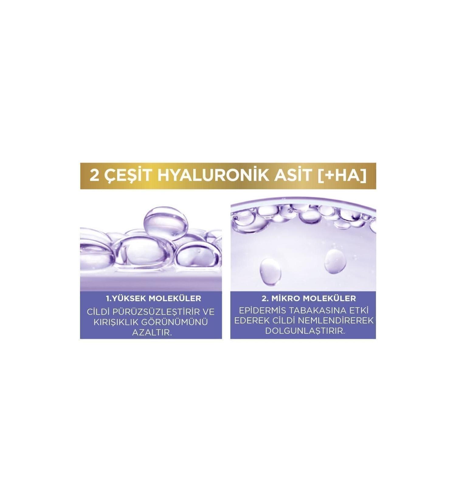 L'Oreal Paris STD Hyaluron Expert Skin Plumping Moisturizing Night Cream - Hyaluronic Acid Classic - Buy Online on GoSupps.com