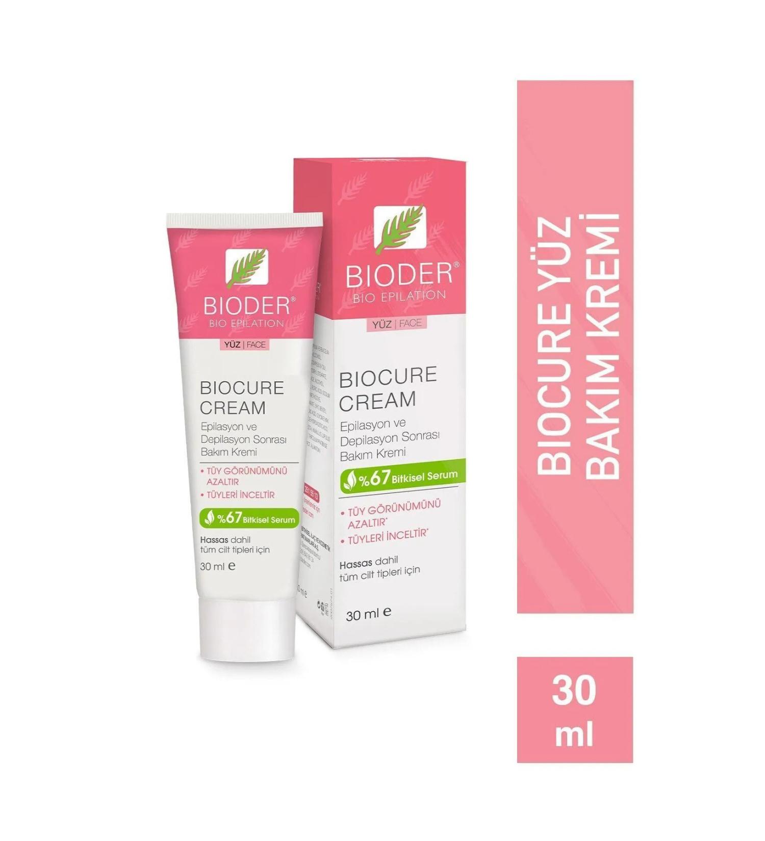 Bioder Biocure Face Hair Reducing Cream 30ml Pack of 4 - Buy Online on GoSupps.com