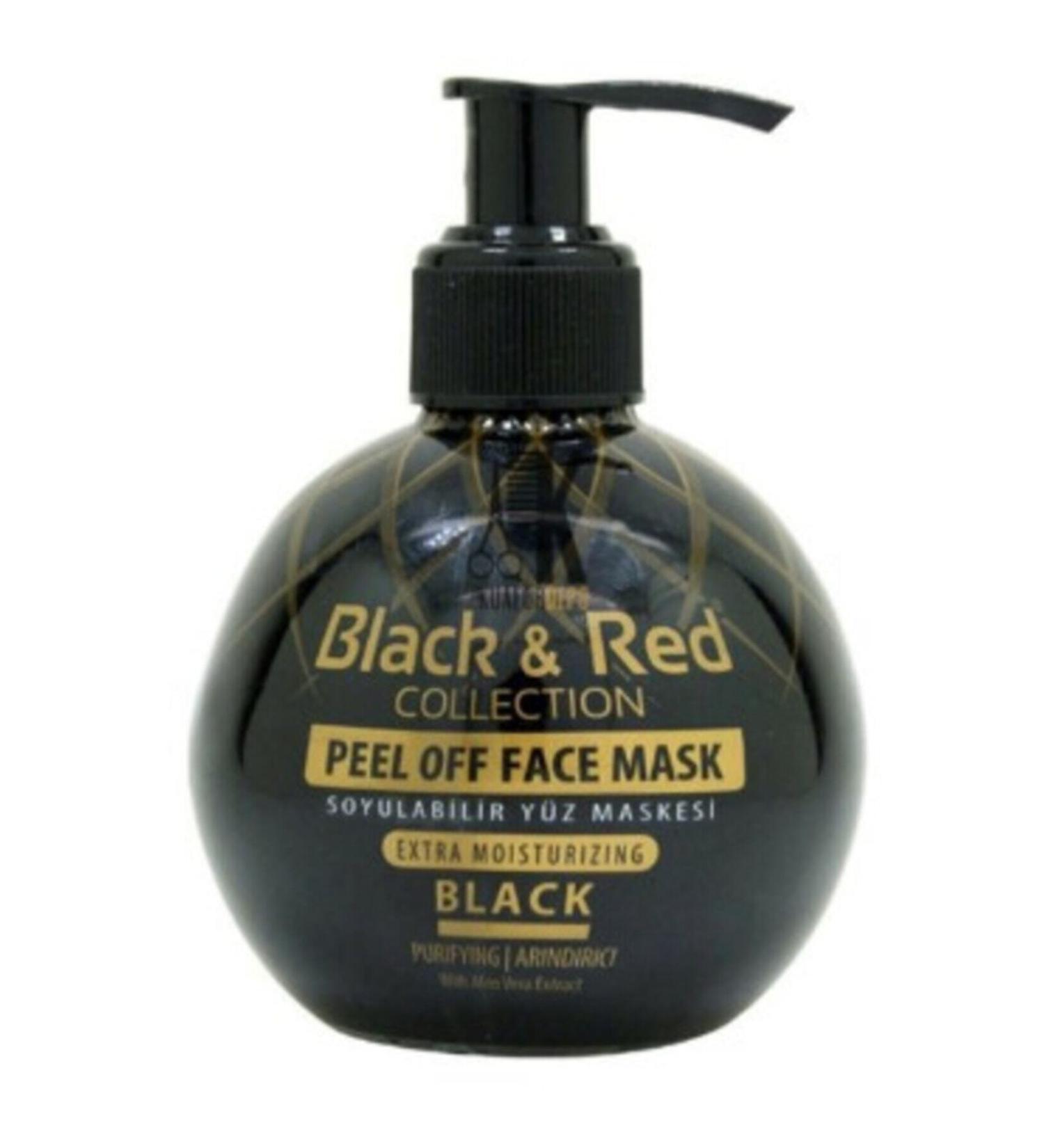 Black Red Black Face Mask 250ml. Peelable Type