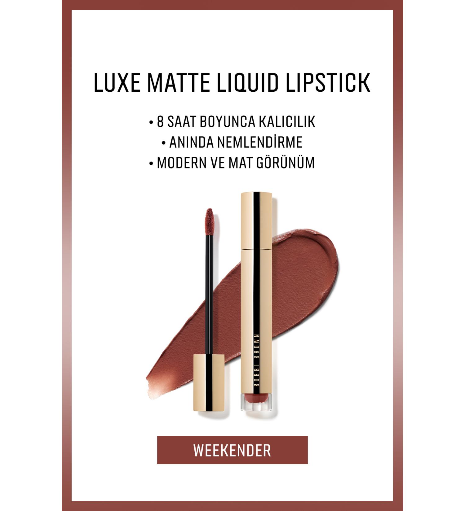 Bobbi Brown Soft Finish and Instant Moisture Skin Care Liquid Matte Lipstick - Weekender - 6ml