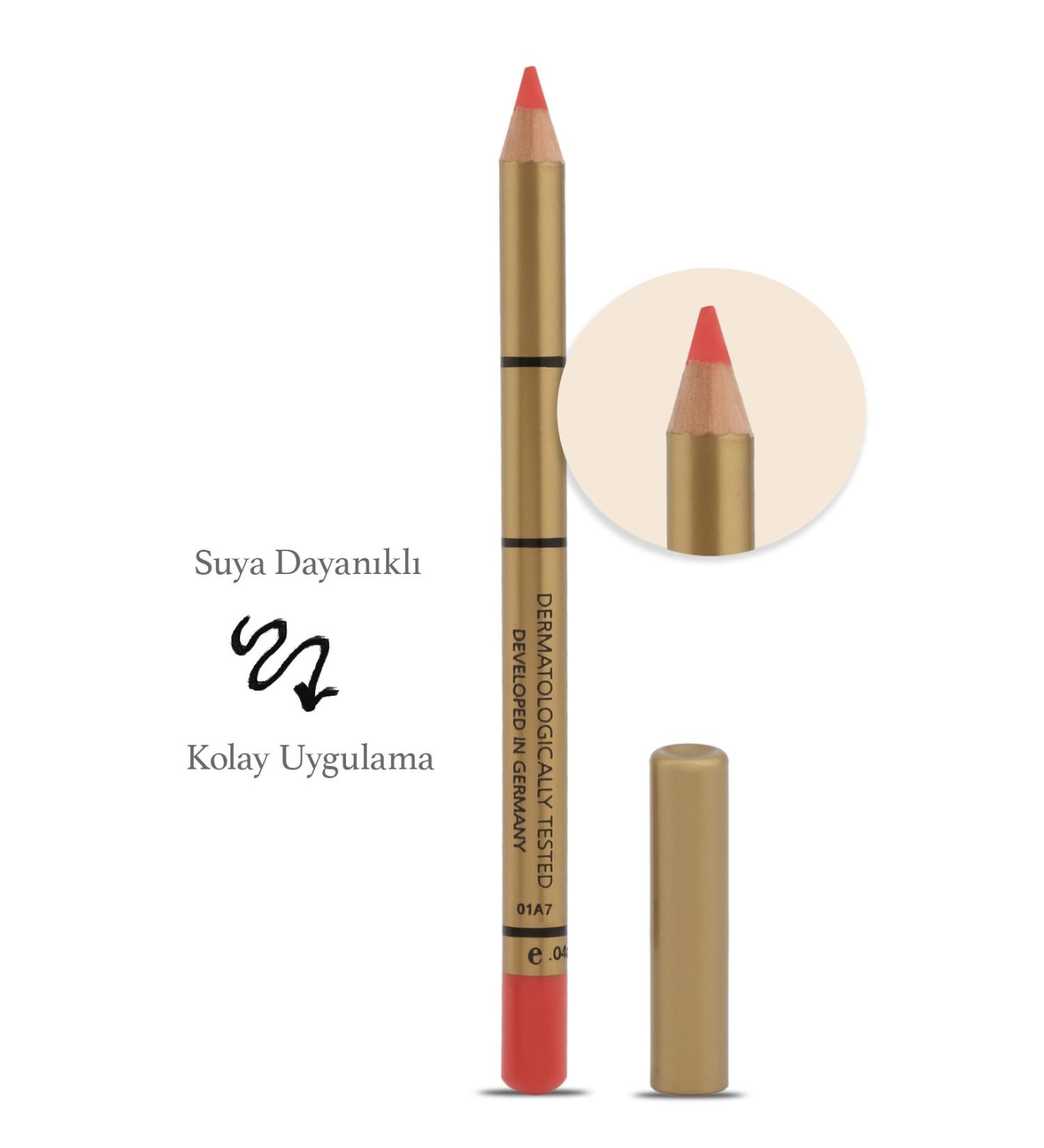 BROOKLIN Lip Pencil - Lipliner No: 214(Orange Coral) - Buy Online on GoSupps.com