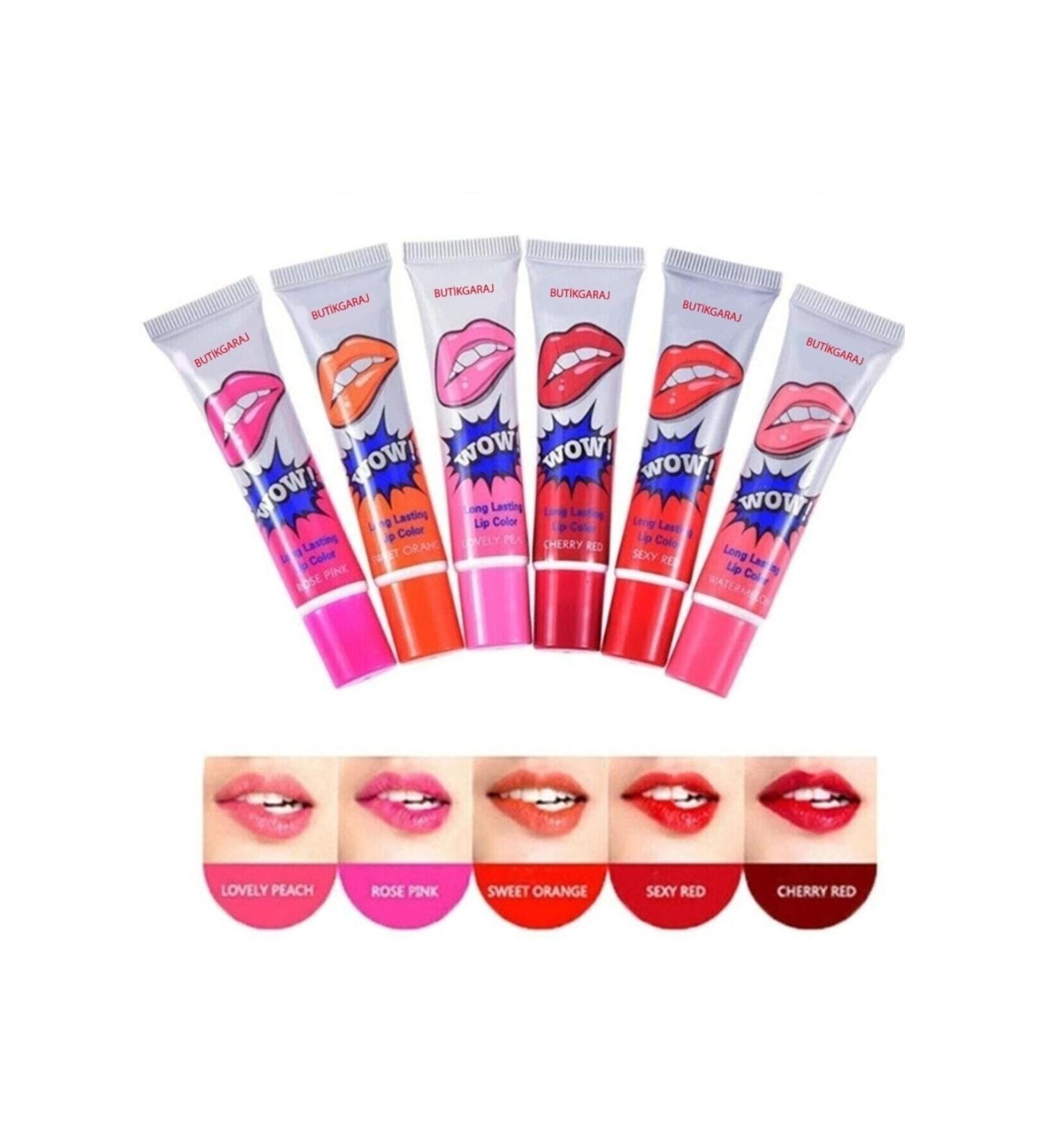 Butikgaraj Peelable Lipstick Set 6 Pieces