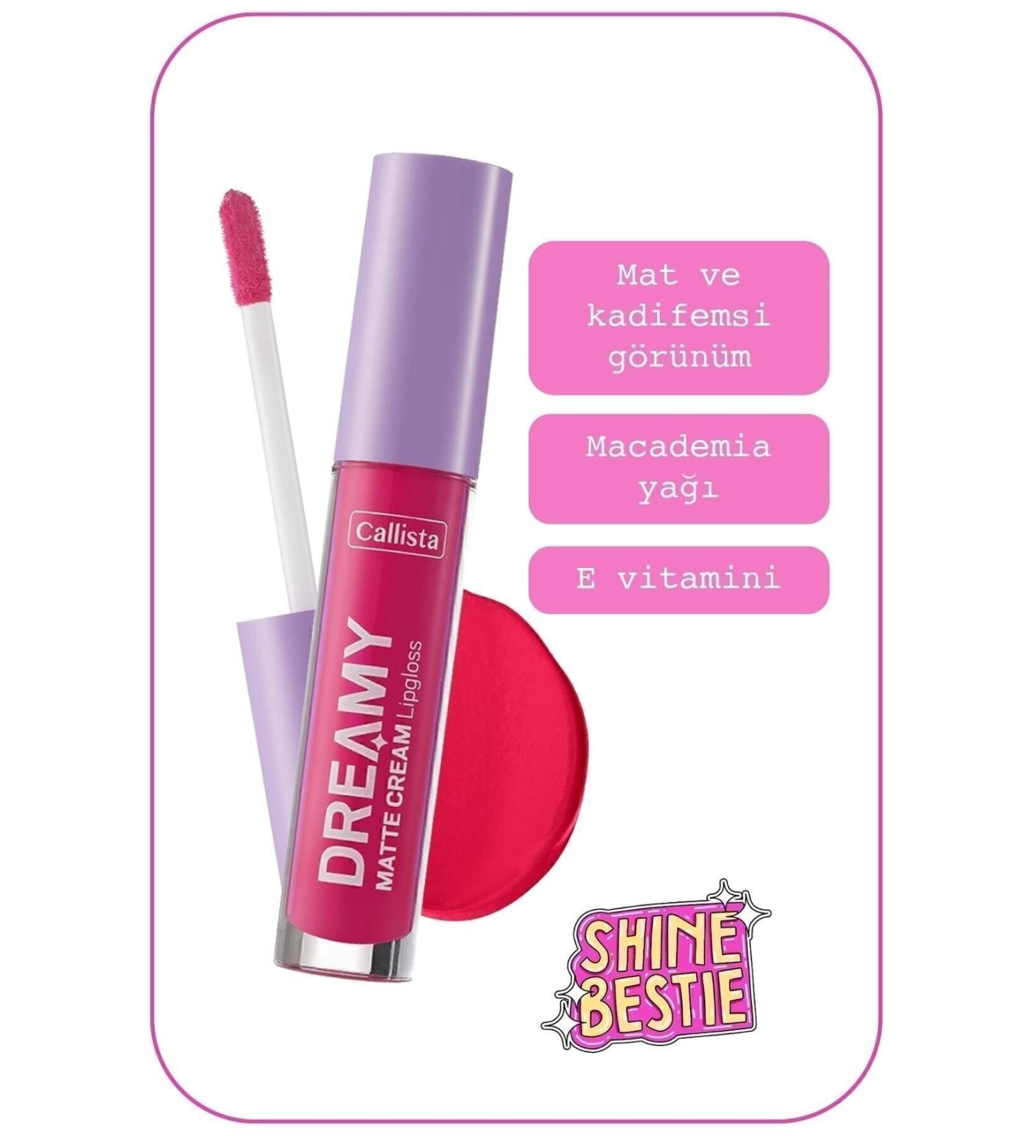 Callista Dreamy Matte Cream Lipgloss Matte Look Lip Gloss - 203 What A Cutie - Pink - Buy Online on GoSupps.com