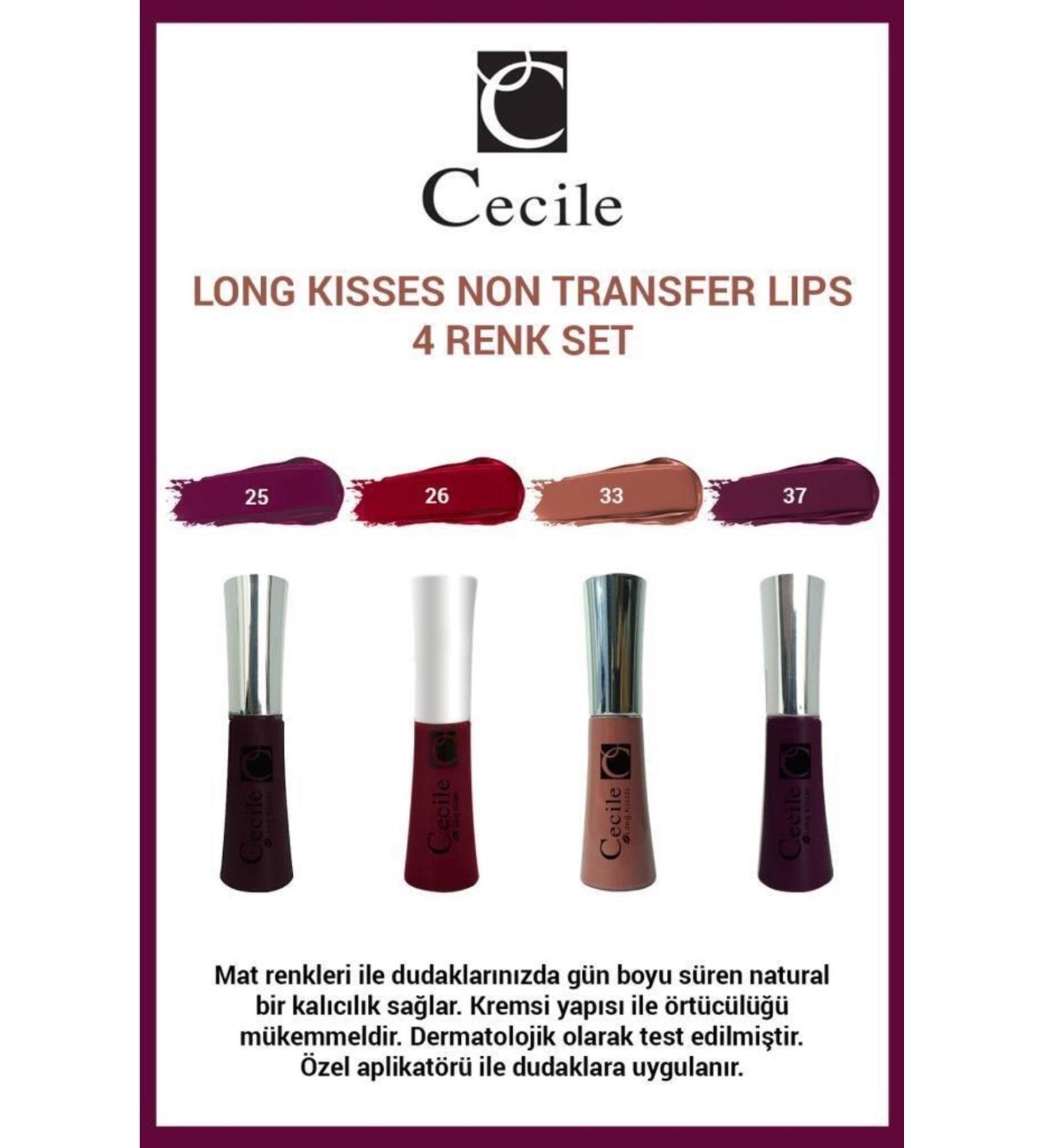 Cecile Long Kisses Lip Gloss Indispensable Classic Shades 25-26-33-37