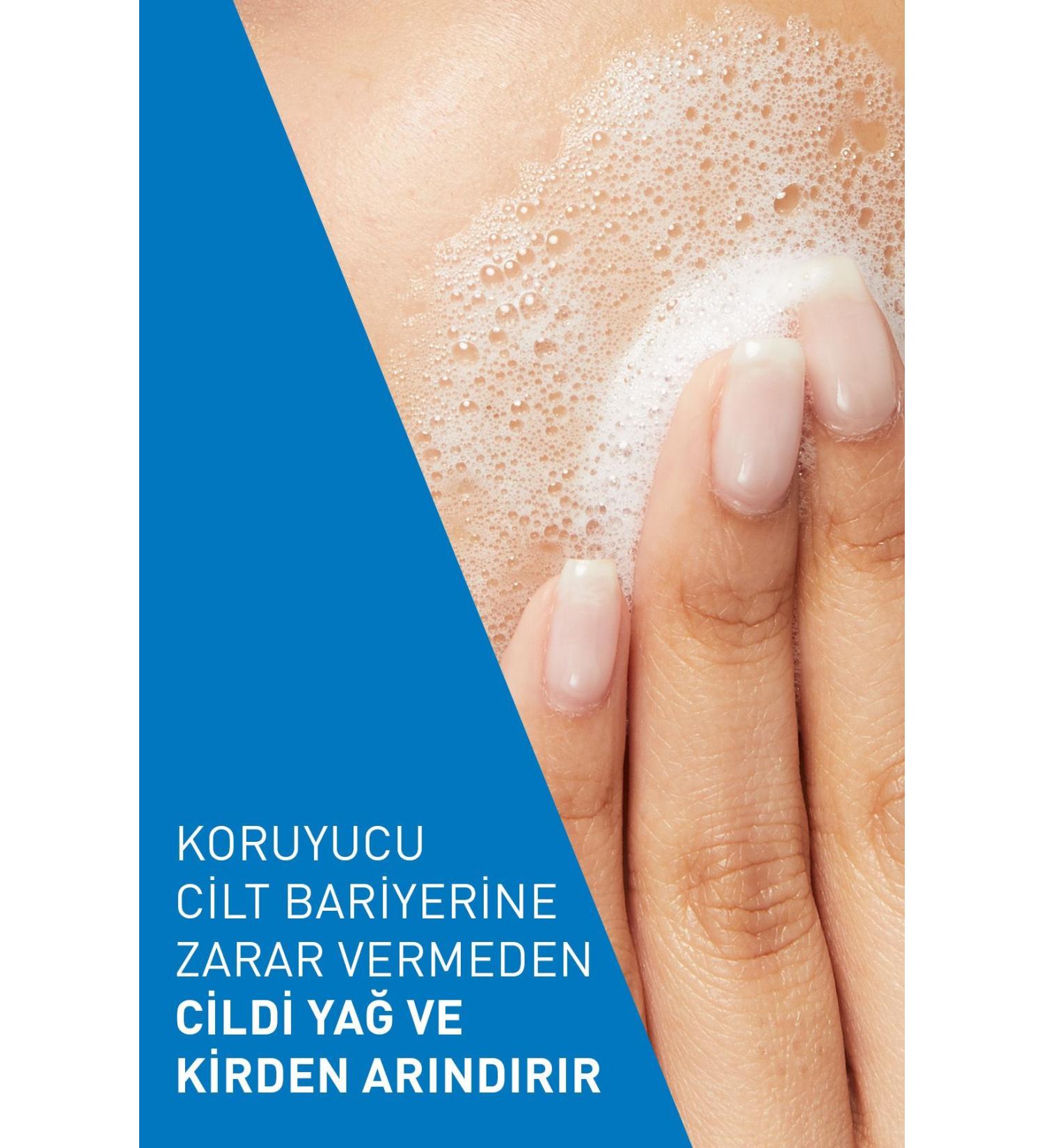 CeraVe Foaming Face and Body Cleansing Gel for Normal and Oily Skin 236 ml - Buy Online on GoSupps.com