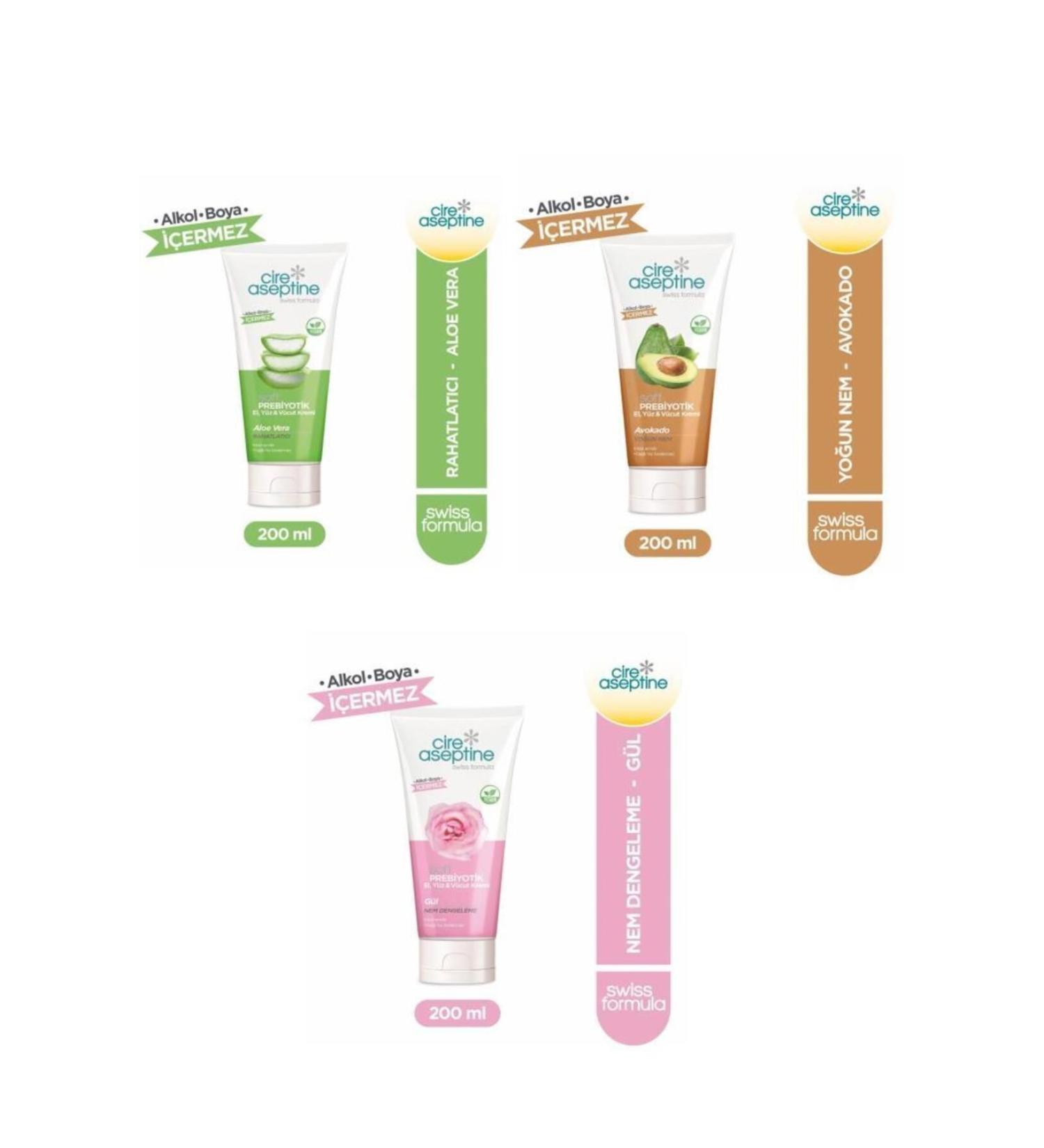 Cire Aseptine Cire Aceptine Soft Prebiotic Chamomile Hand Face and Body Cream100 ml
