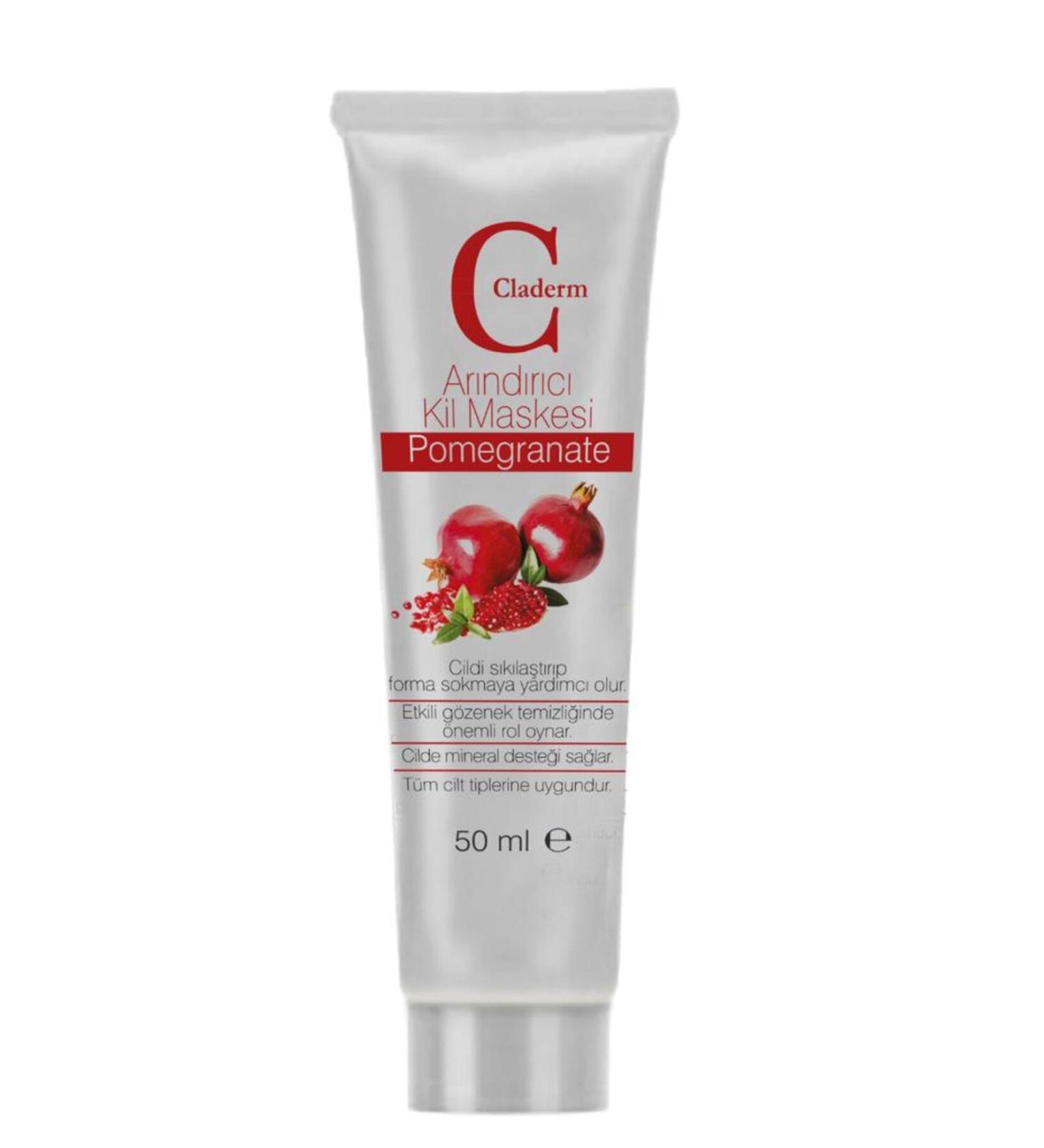 Claderm 50 ml Clay Mask Pomegranate