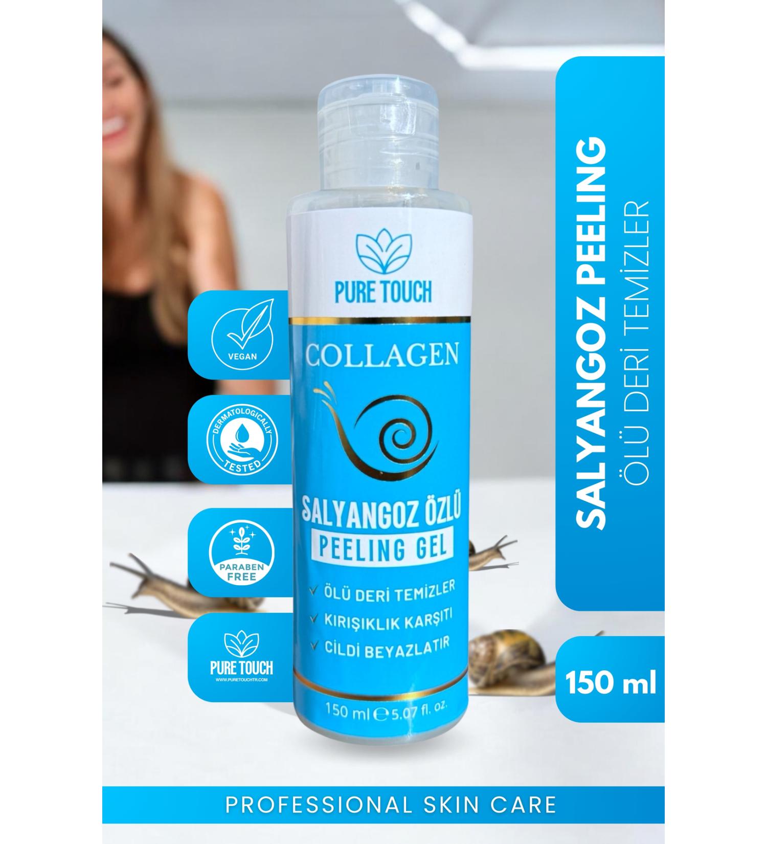 Pure Touch Snail Extract Skin Peeling Renewing and Revitalizing Peeling Gel - Face and Body Use - Buy Online on GoSupps.com