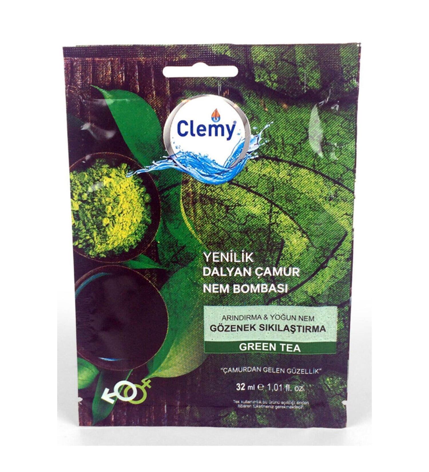 Clemy Green Tea Dalyan Mud Mask Single Use 32ml