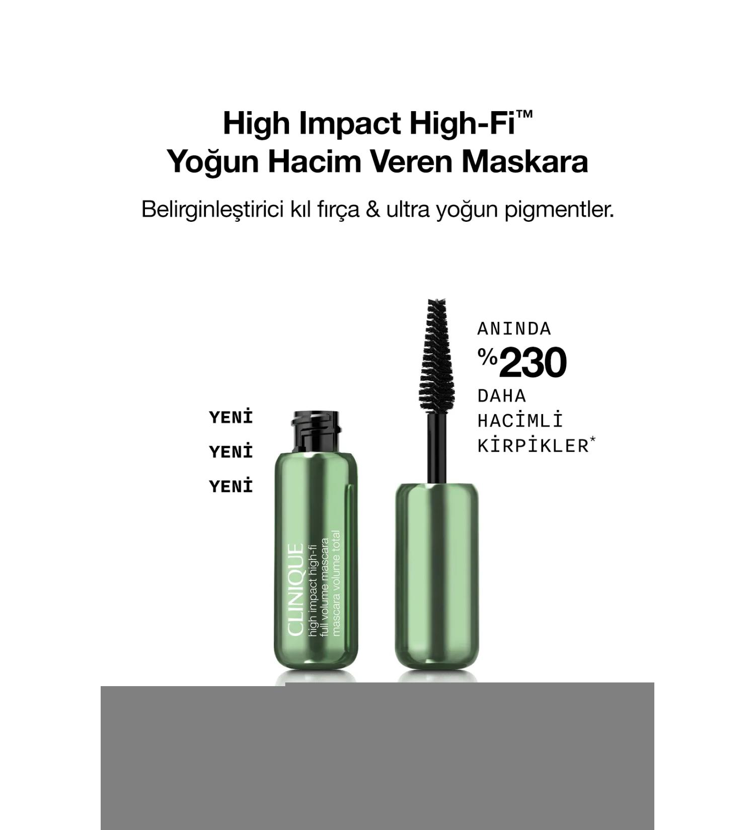 Clinique MINI HIGH IMPACT H GH-FI INTENSE VOLUMIZING EYELASH ENHANCING MASCARA KEYON3060
