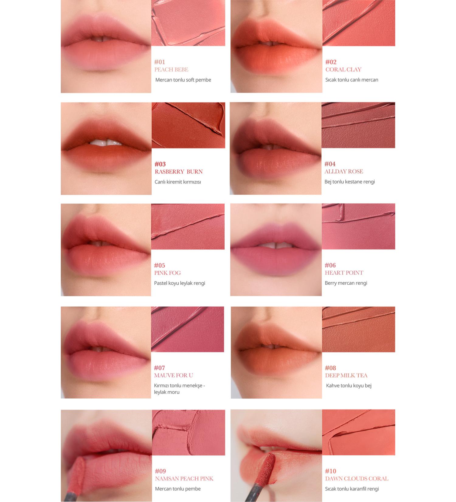 CLIO Smooth and Velvety Textured Natural Looking Tint CLIO Chiffon Blur Tint (03 Rasberry Burn) - Buy Online on GoSupps.com