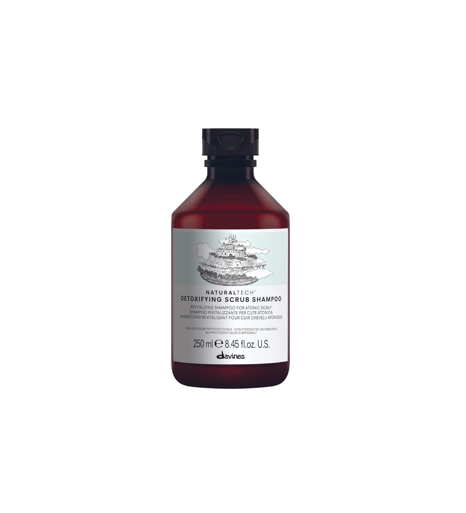 Davines Detoxifying Scrub: Alcohol-Free Opt. Cleansing Shampoo for Soft & Moisturized Hair 8.45fl ECBEAUTYQ11