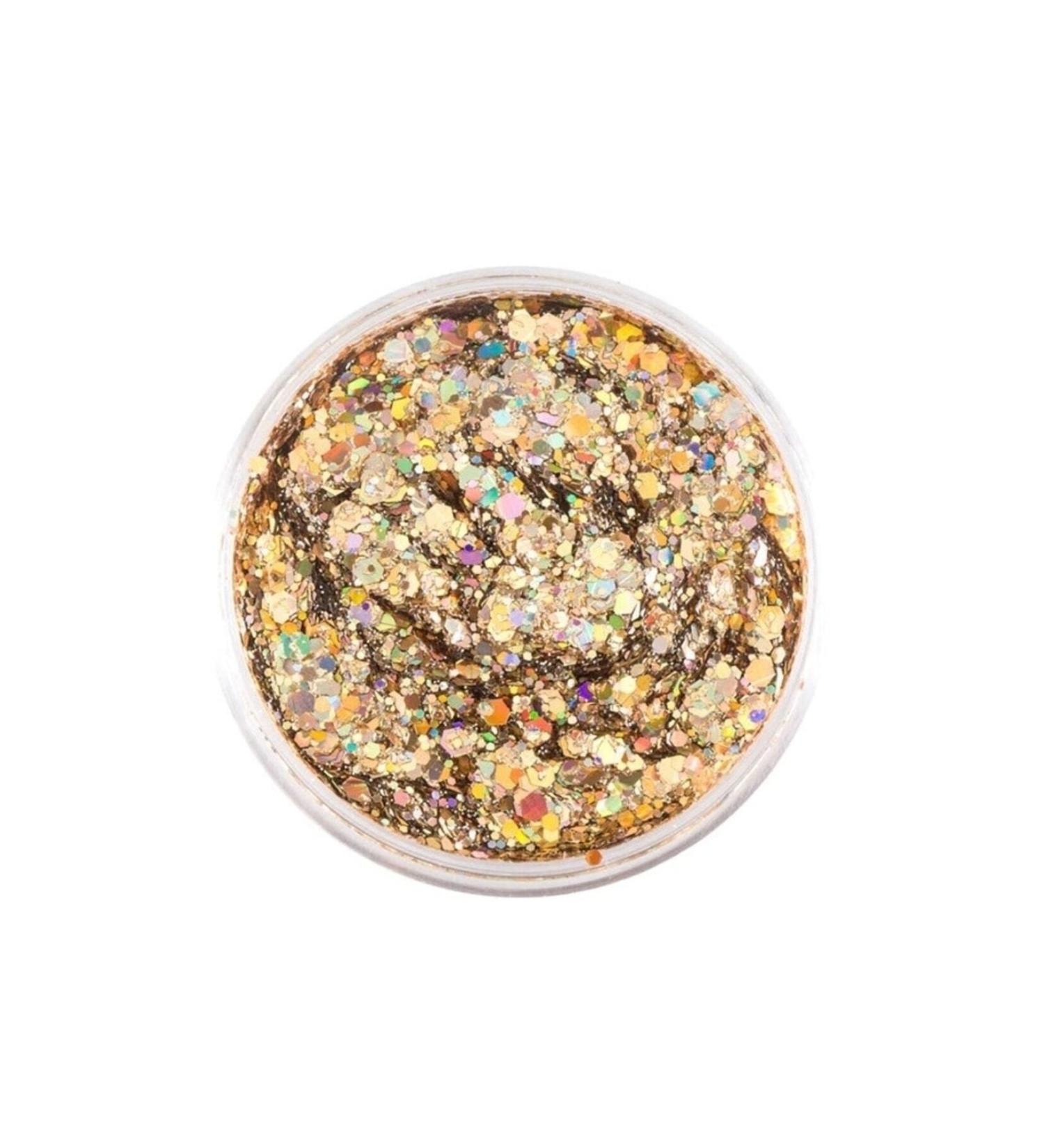MT Golden Yellow Gold Face Glitter - Yellow Face and Body Glitter Shimmer Golden Yellow Glitter Eyeshadow - Buy Online on GoSupps.com