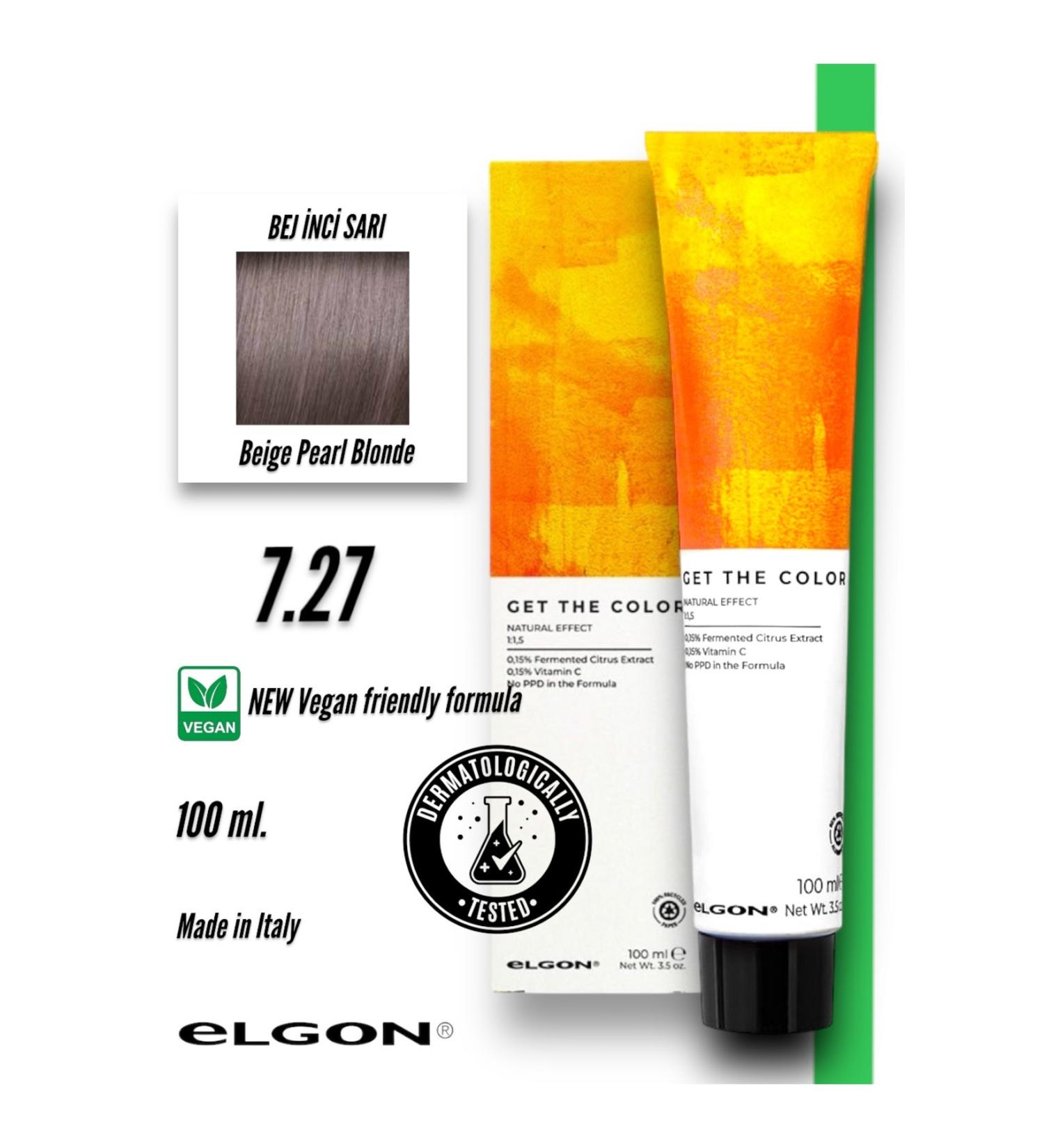 Elgon Get The Color 7.27 Professional Hair Dye (100 ml.) (Oxidizer-Free)
