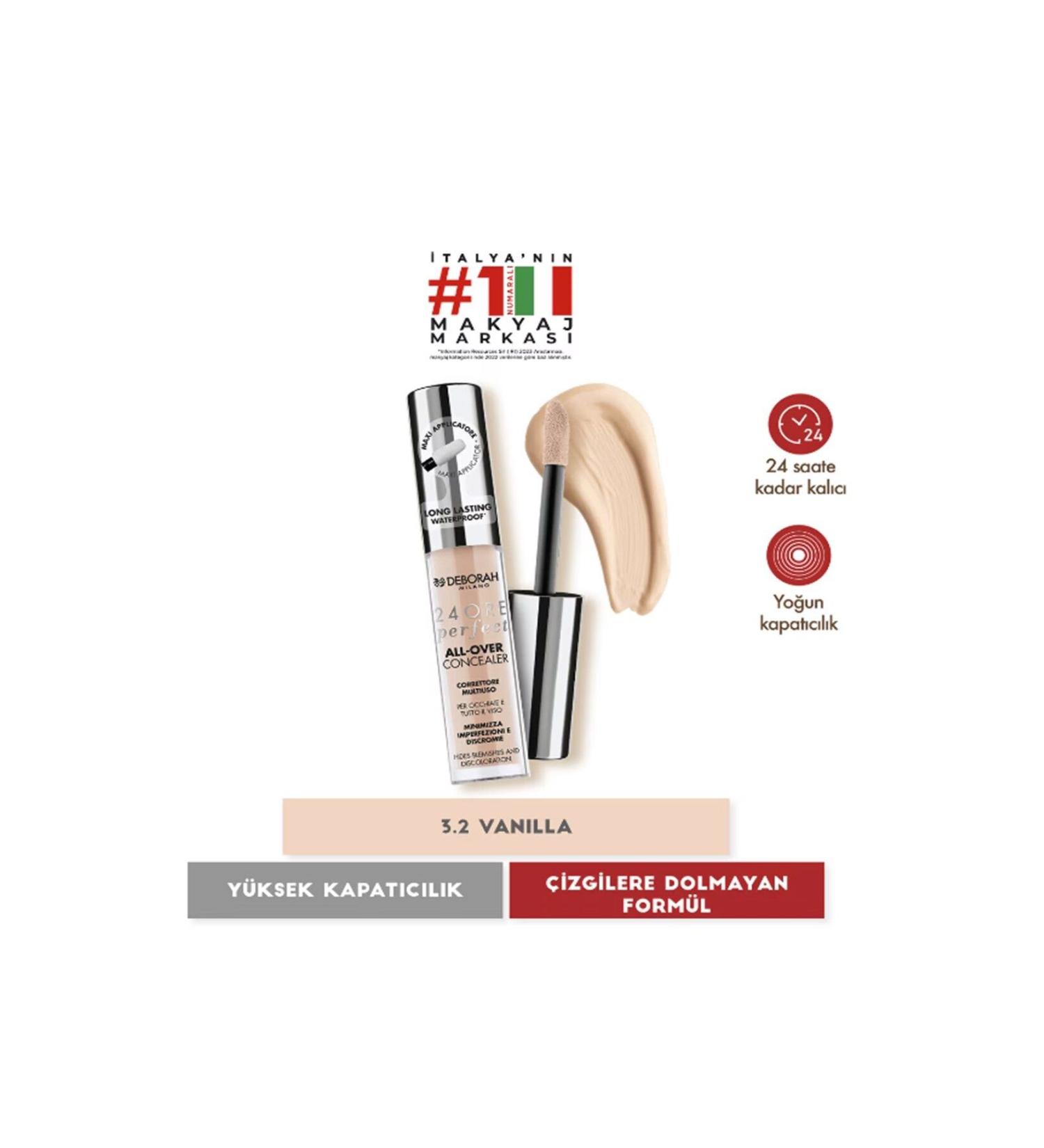 Deborah 24 Ore All Over Concealer WP 3.2 Vanilla