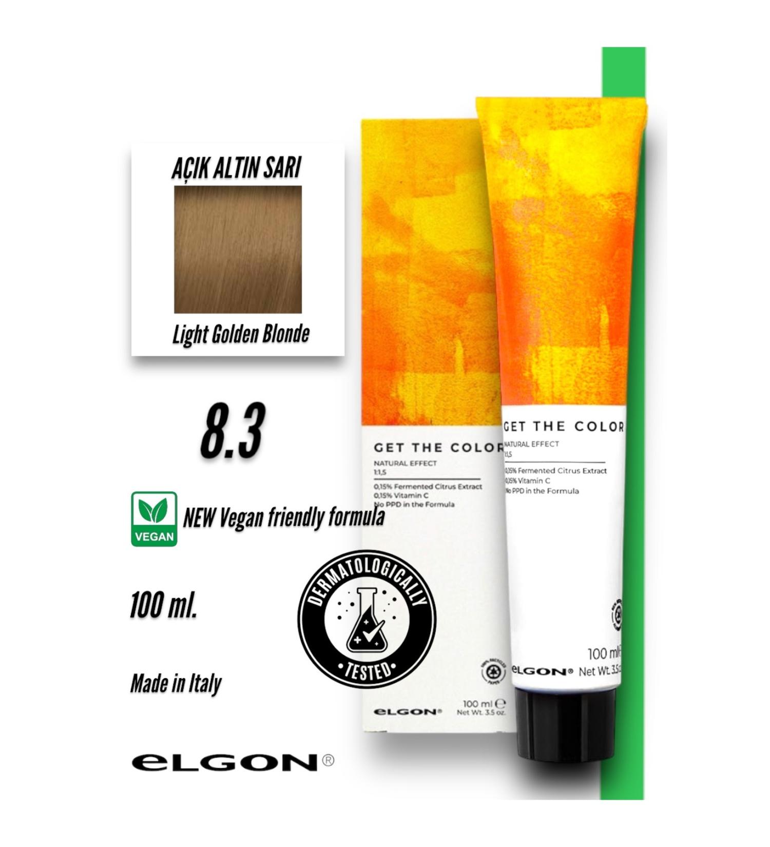 Elgon Get The Color 8.3 Professional Hair Dye (100 ml.) (Oxidizer-Free)