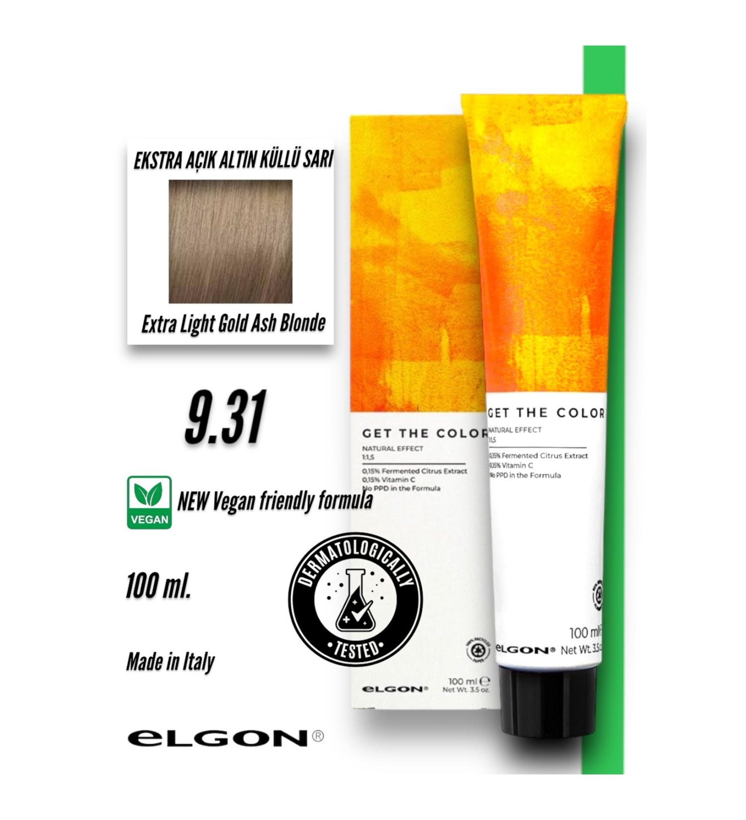 Elgon Get The Color 9.31 Professional Hair Dye (100 ml.) (Oxidizer-free) - Buy Online on GoSupps.com