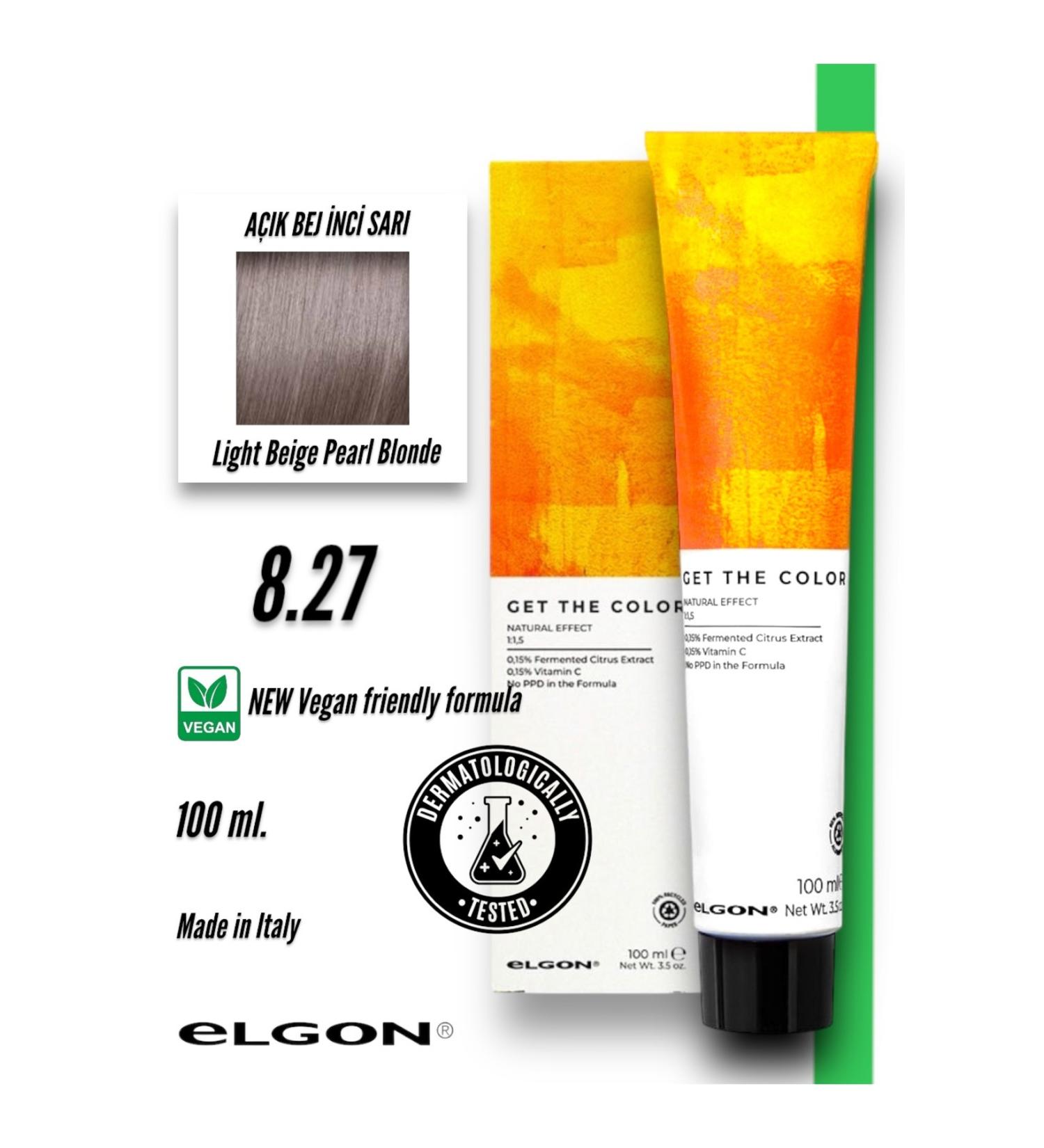 Elgon Get The Color 8.27 Professional Hair Dye (100 ml.) (Oxidizer-free) - Buy Online on GoSupps.com