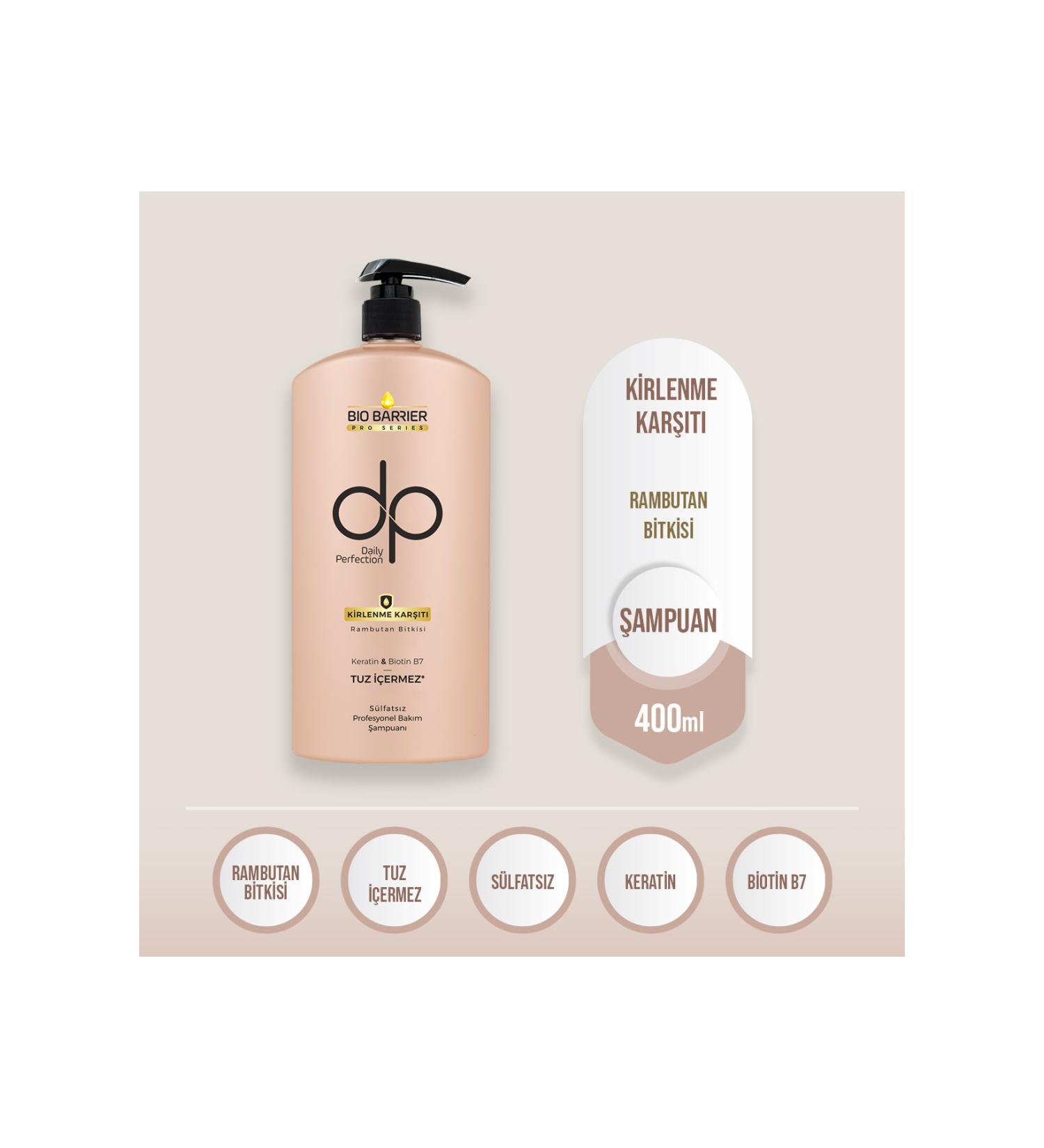 DP Bio Barrier Anti-Pollution Shampoo 500 Ml + Black Cumin Oil Shampoo 500 Ml