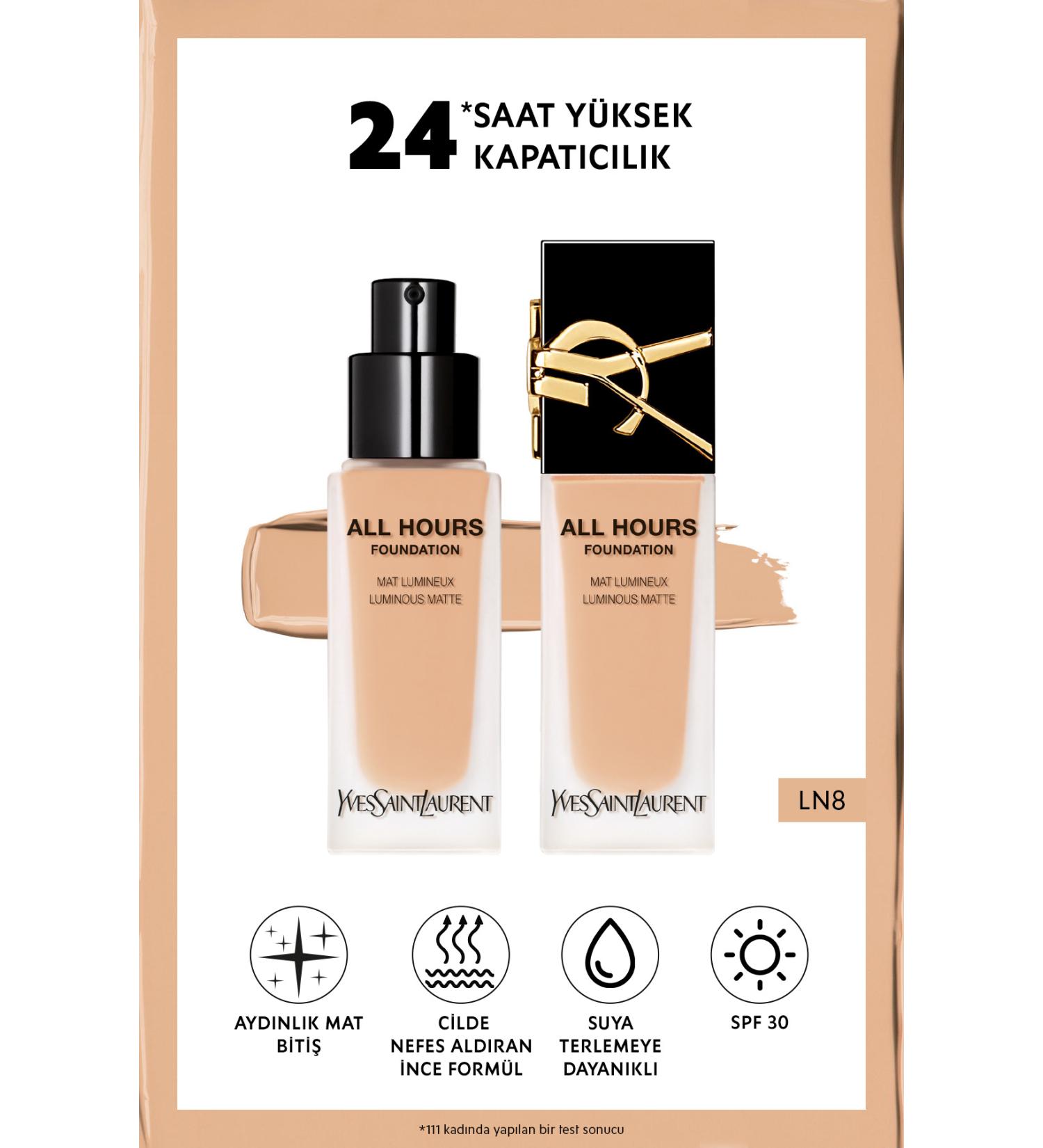 Yves Saint Laurent All Hours All Day Luminous Matte Finish Foundation Ln8 3614273714426 - Buy Online on GoSupps.com