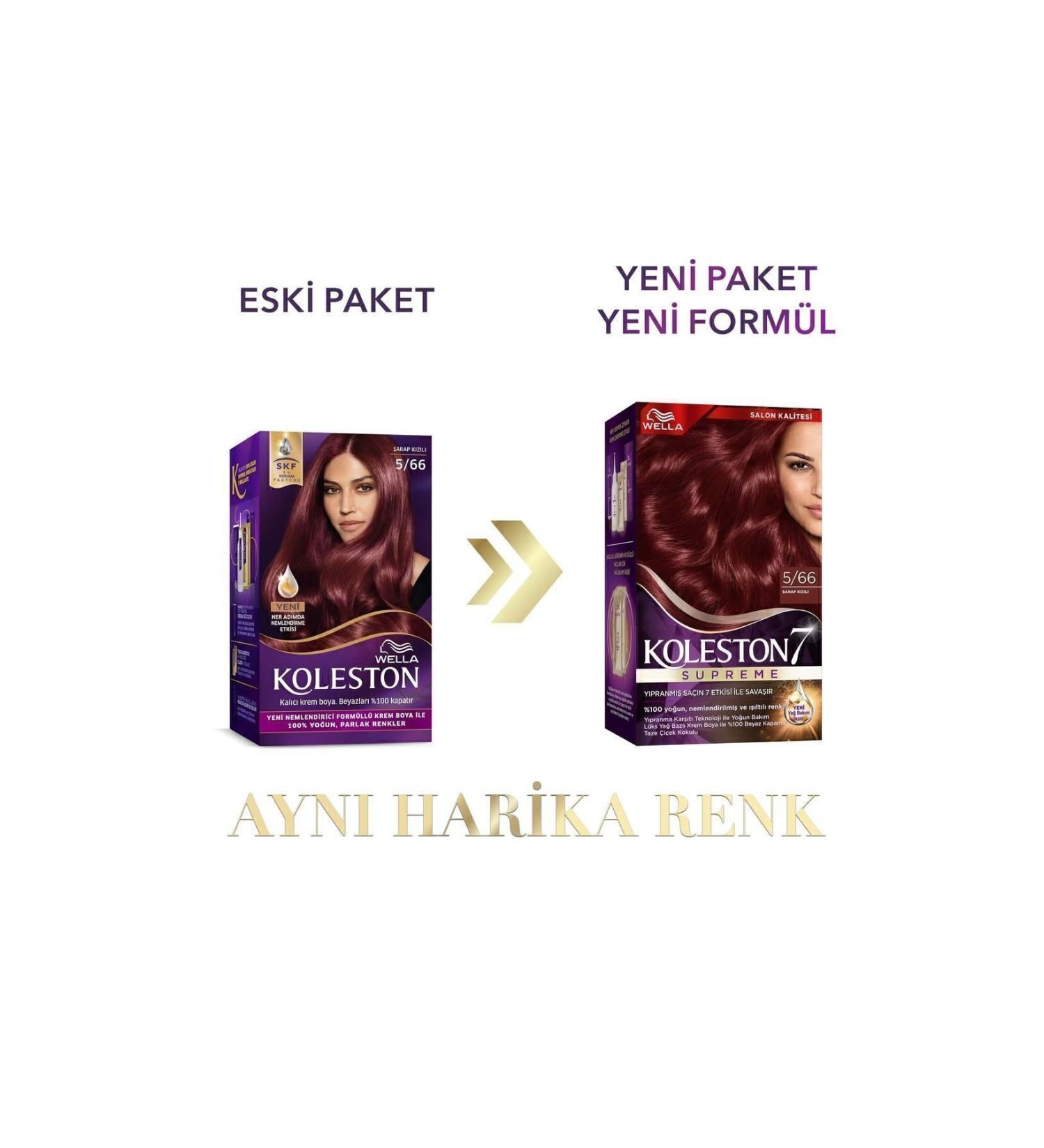 Wella Koleston Supreme Kit Hair Dye 5/66 Wine Red - Buy Online on GoSupps.com