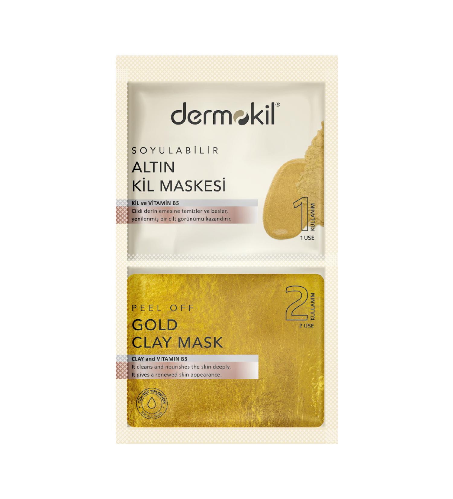 Dermokil Peelable Gold Mask 2* 7.5 ml - Buy Online on GoSupps.com