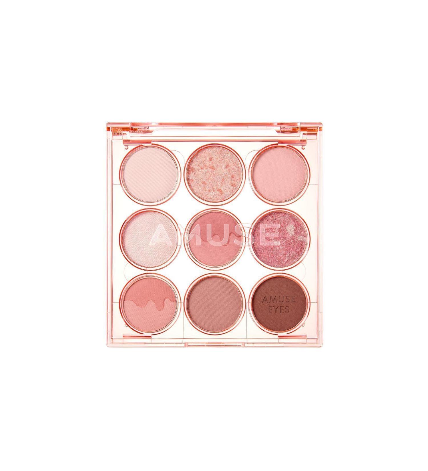 Amuse Eye Vegan Color Palette (KORENDY) Skin Tone Compatible Silky Eyeshadow Palette 0.6 X 9g #01 Warm Boksoonga - Buy Online on GoSupps.com