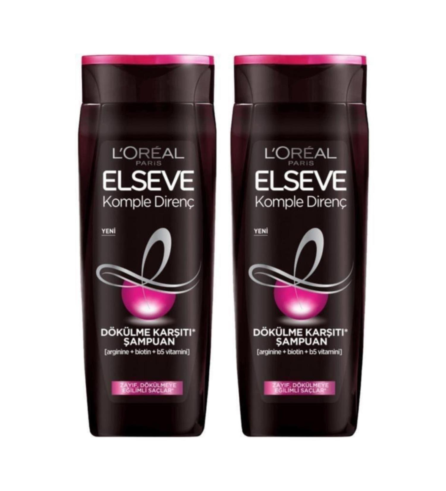 Elseve Complete Anti-Resistance Shampoo 390 Ml X2