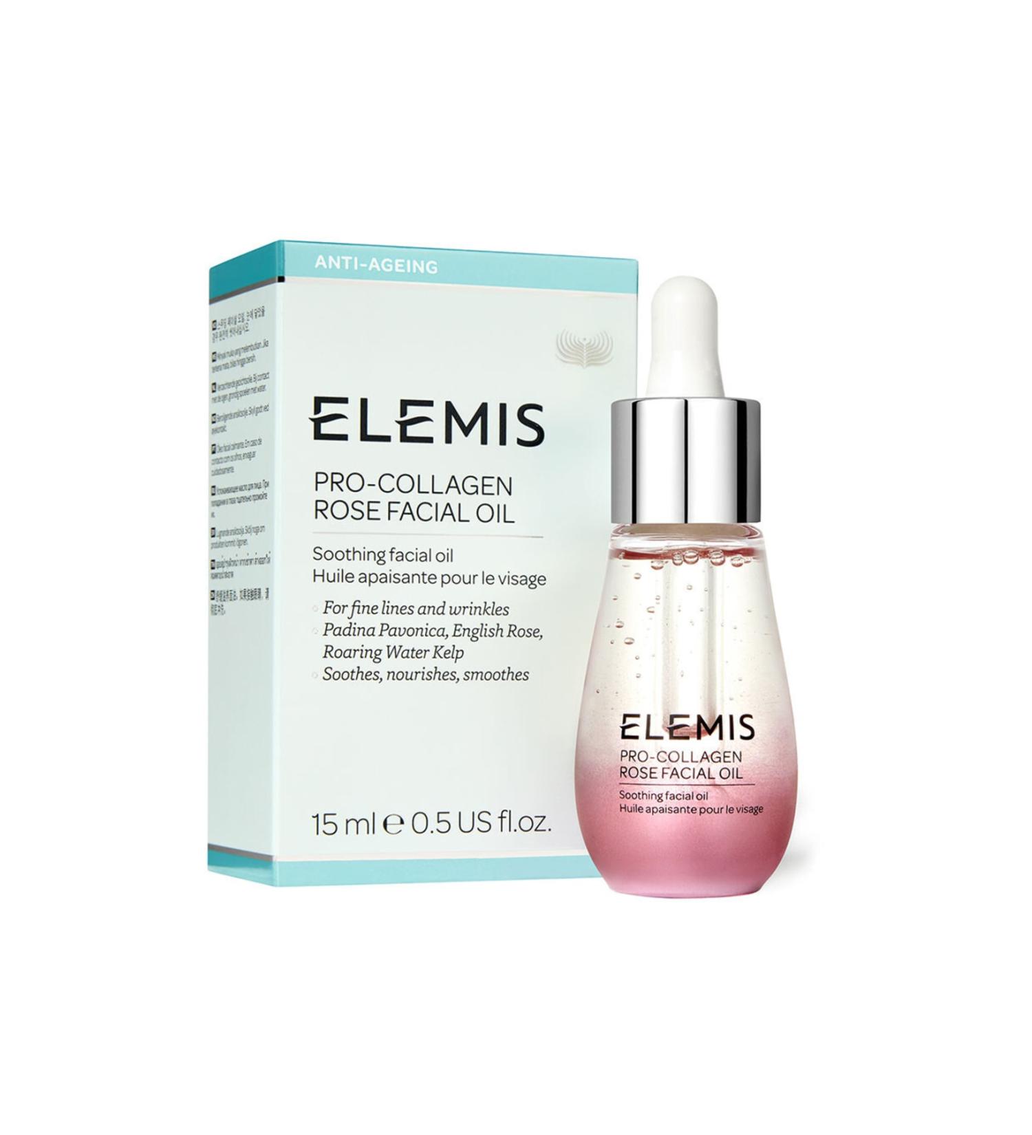 Elemis Pro-Collagen Rose Facial Oil High Moisture Retention Power Jojoba Silk Care 15 ml