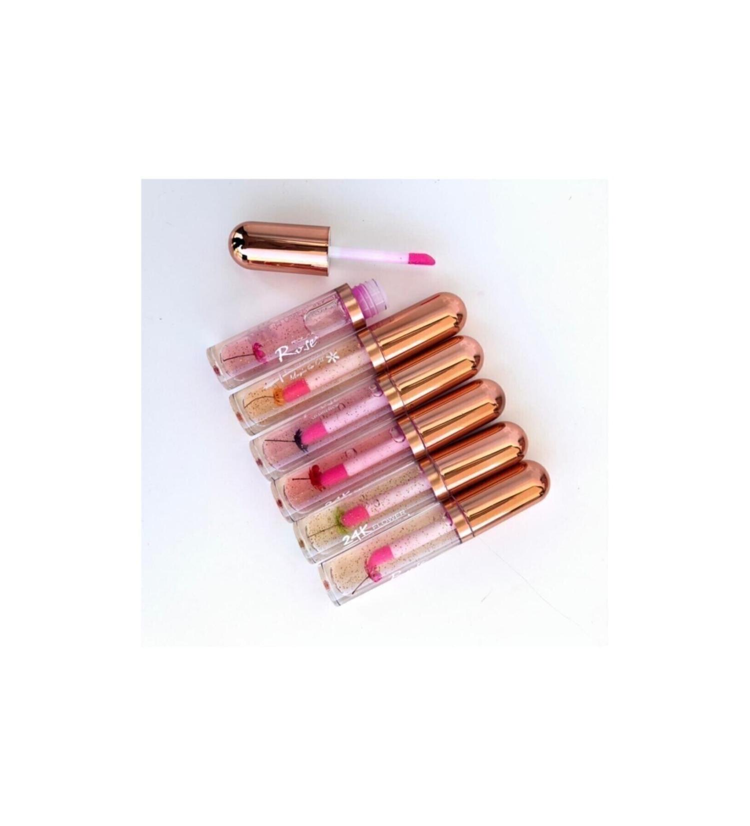 Roesia Rose Cosmetics Rose Flower Scented Lip Gloss