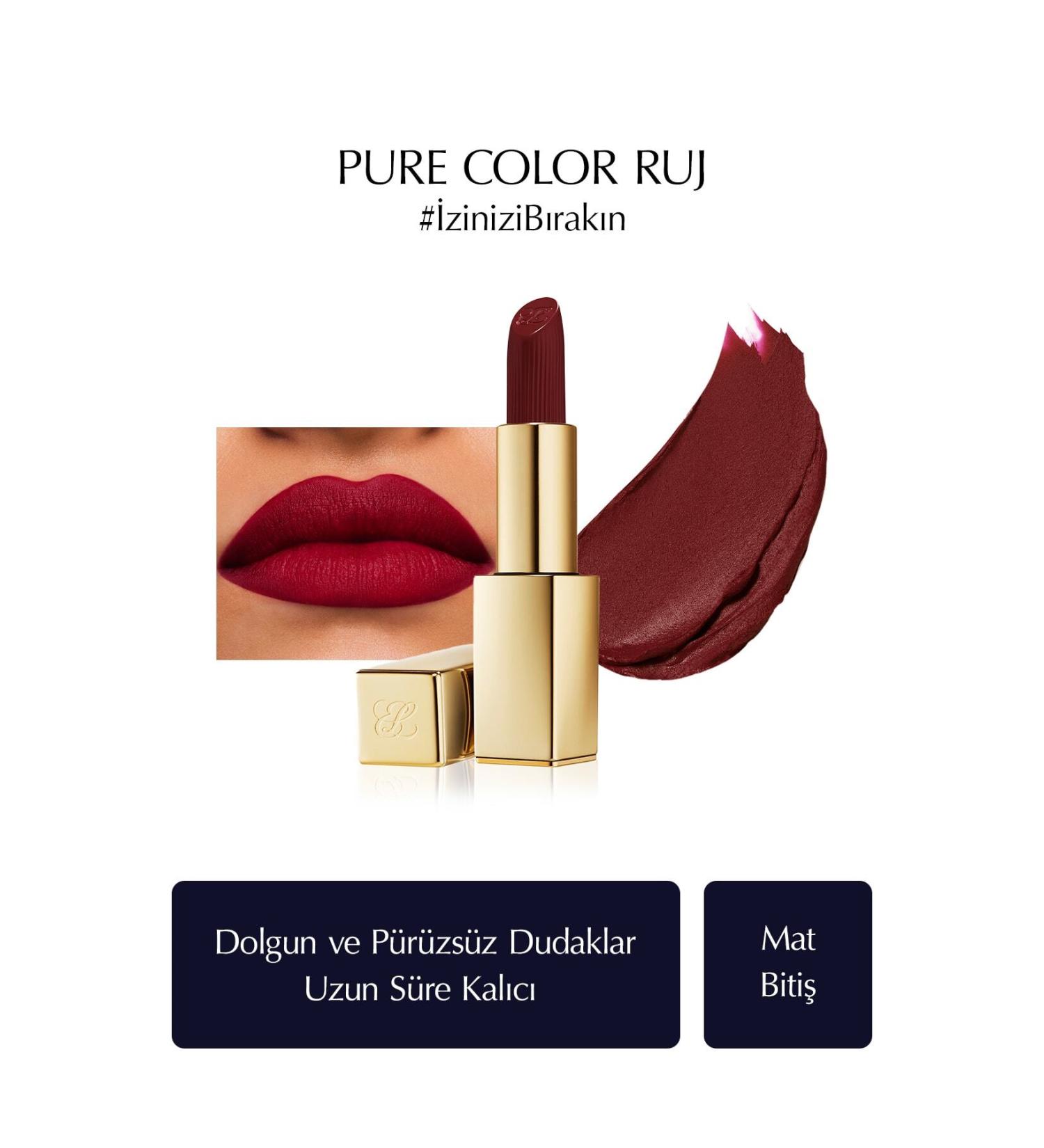 Estee Lauder Matte Finish Lipstick - Pure Color Matte Lipstick - 3.5gr - Color: 888 Power Kiss - Buy Online on GoSupps.com