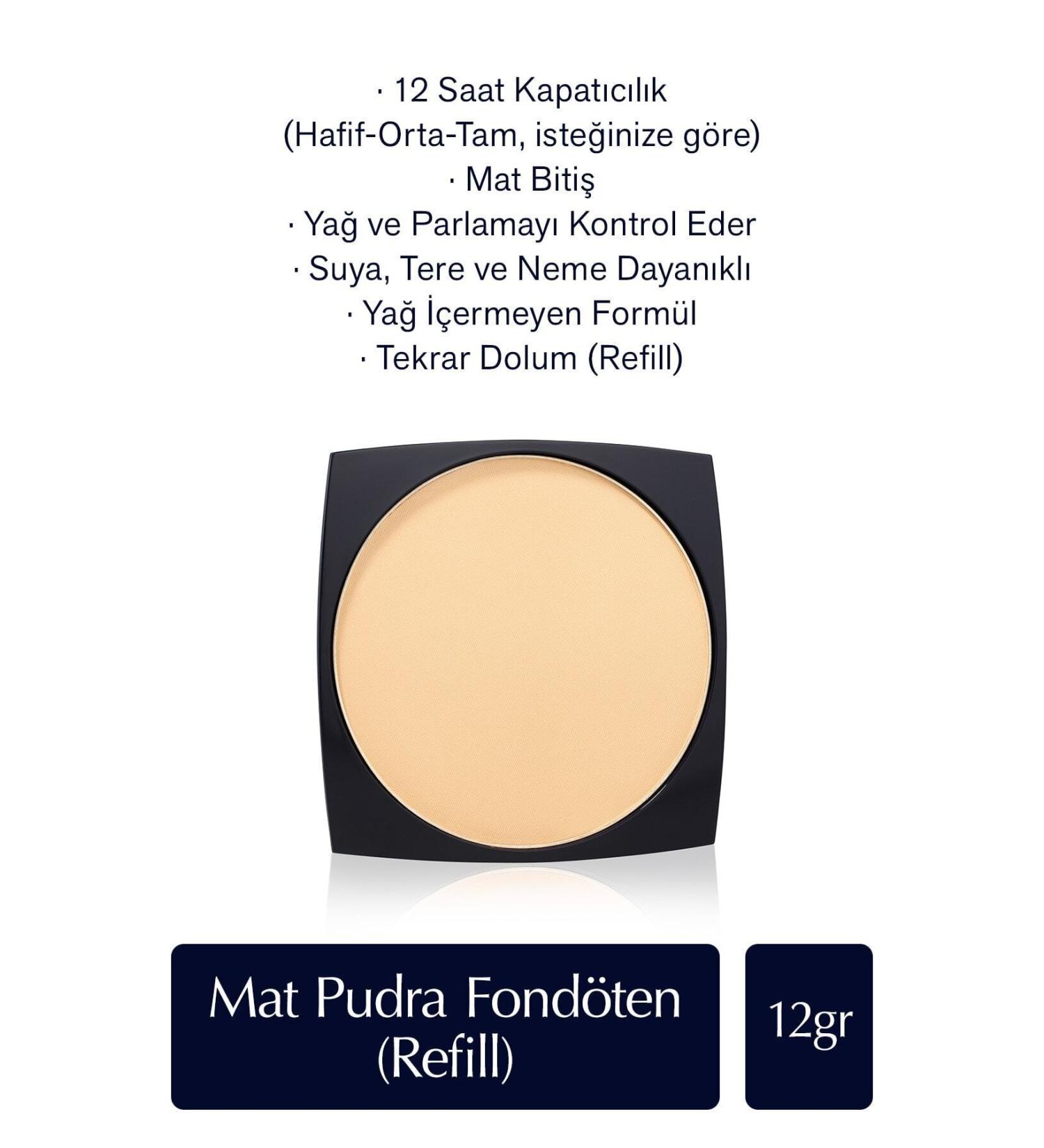 Estee Lauder REF LL - DOUBLE WEAR STAY-IN-PLACE MATTE POWDER FOUNDATION - 2W2 RATTAN - 12GR KEYON1436