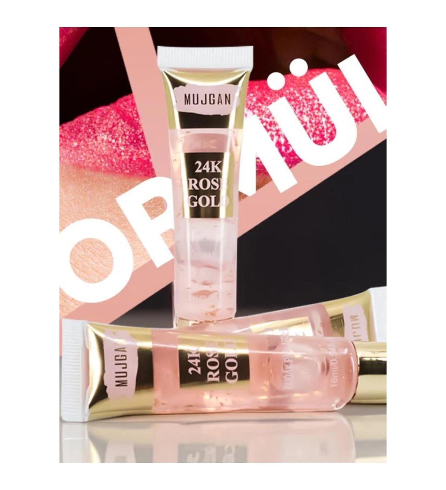 Jewelry dream and accessories MUJGAN Gold Particle Lip Gloss Rose