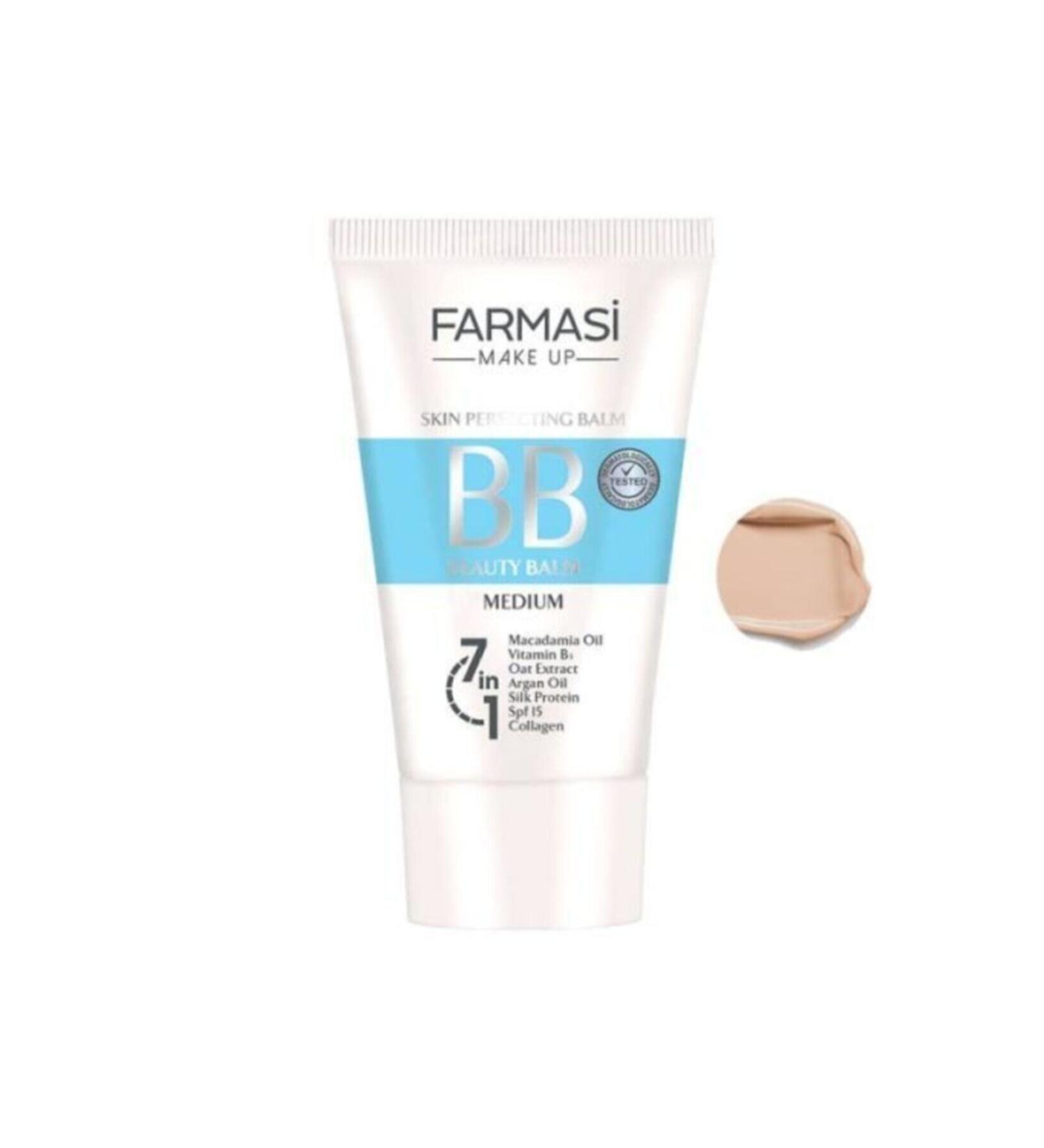 Farmasi Bb Cream Foundation Beauty Balm Light To Medium 02 25 ml