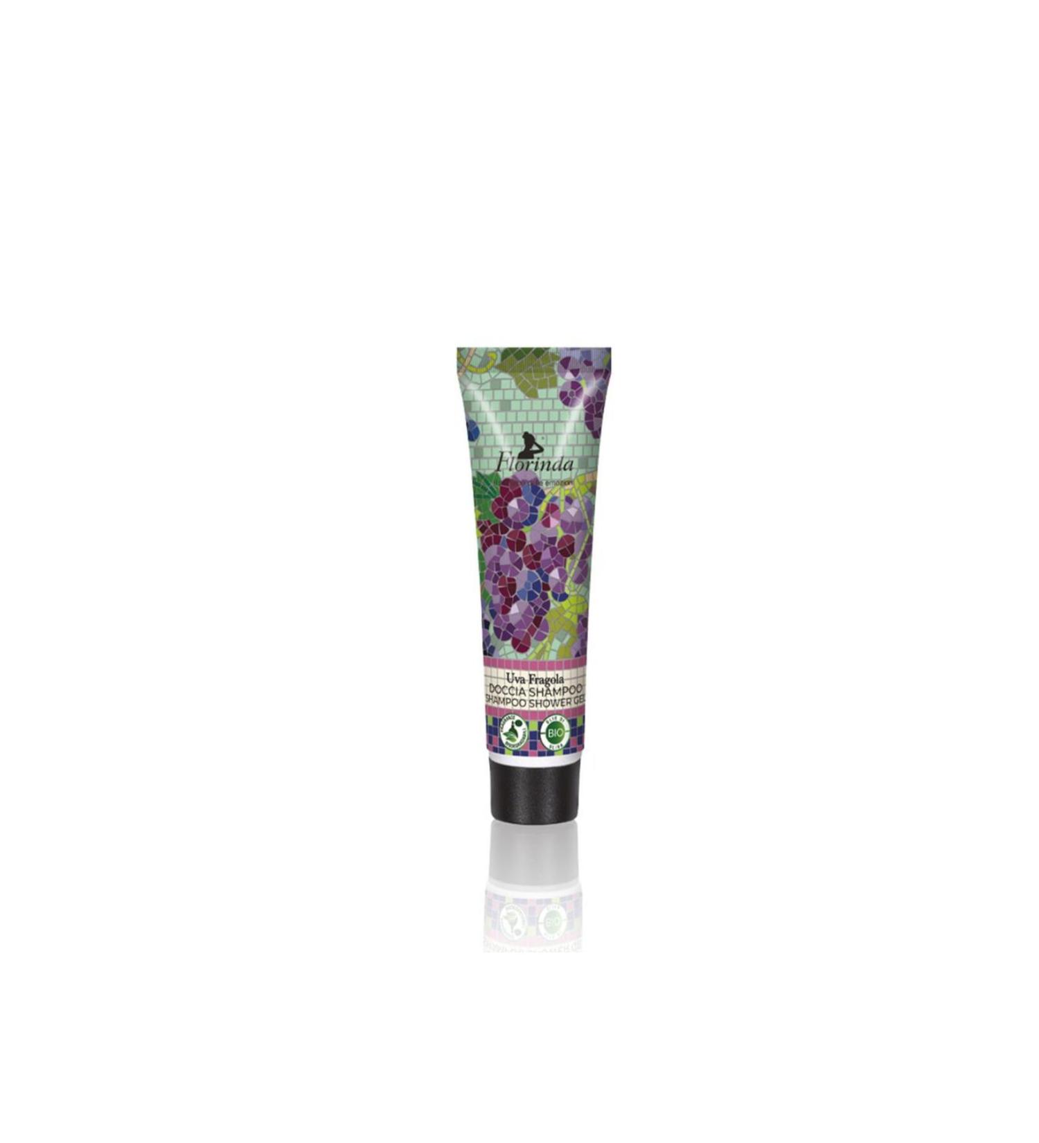 Florinda Mosaic Uva Fragola Olive Oil Grape & Strawberry Shower Shampoo 30ML