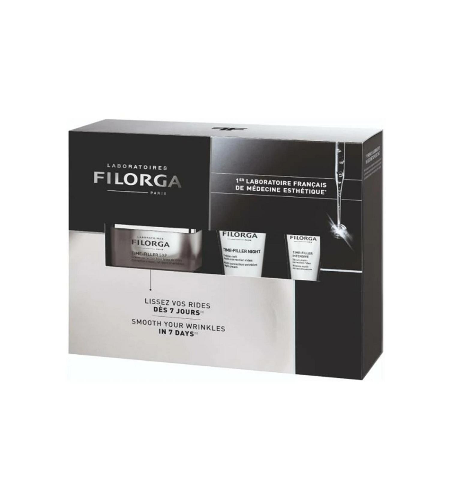Filorga 5xp Time Filler Night Time Filler Intensive Anti-Wrinkle Care Set 3 Cream