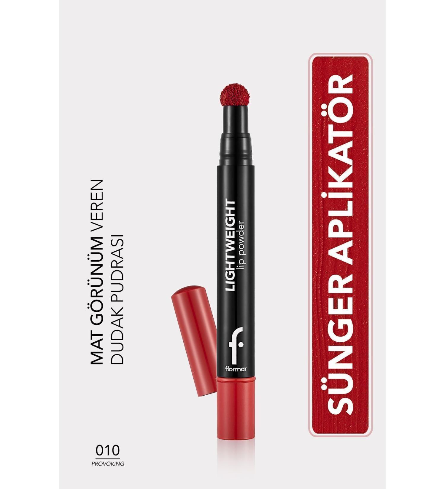 Flormar Lightweight Matte Lip Powder (RED) - Lightweight Lip Powder - 010 Provoking - 8682536007528 - Buy Online on GoSupps.com