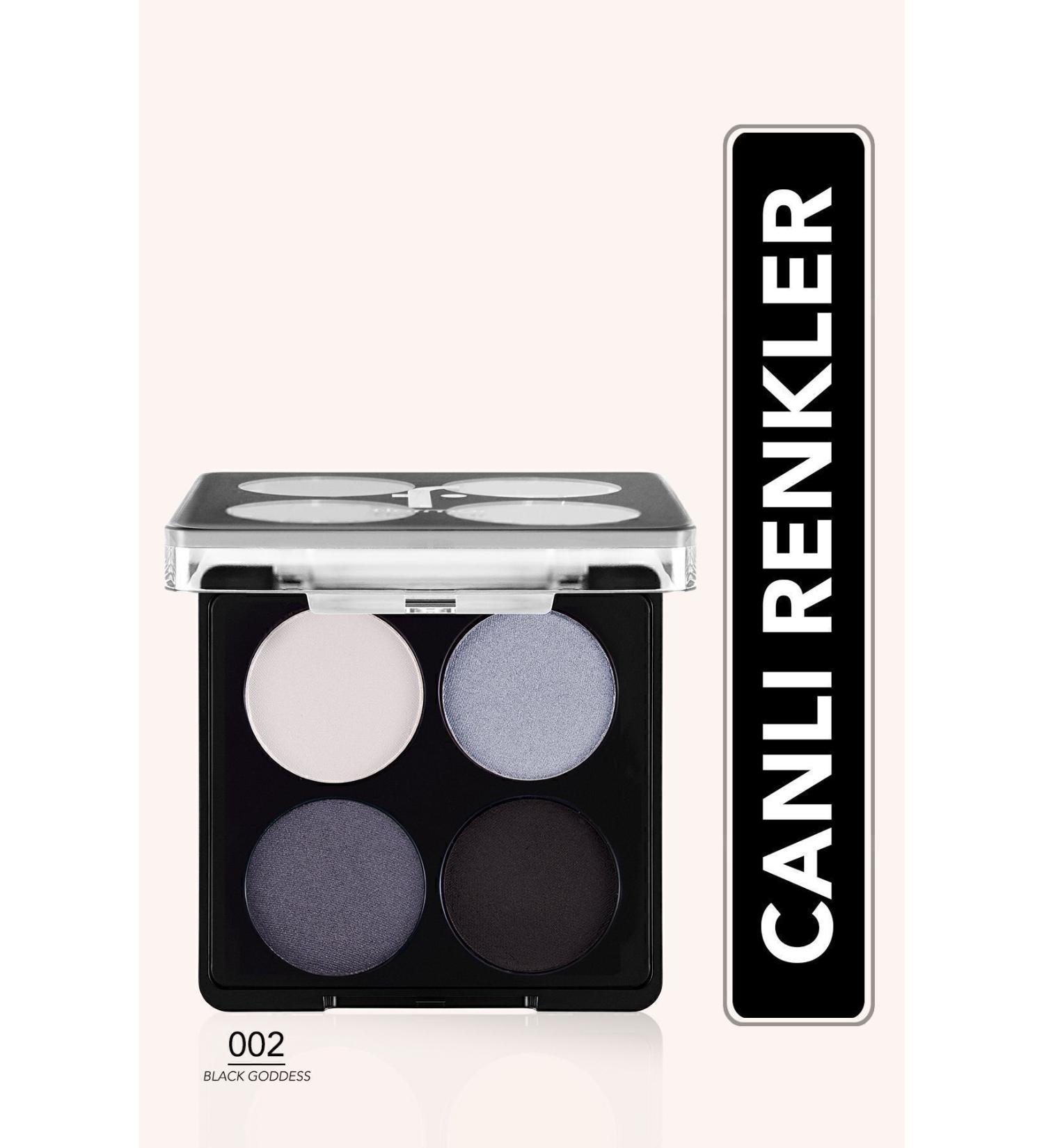 Flormar Matte & Shiny Eyeshadow Palette - Color Eyeshadow Palette - 002 Black Dust- 8682536051163 - Buy Online on GoSupps.com